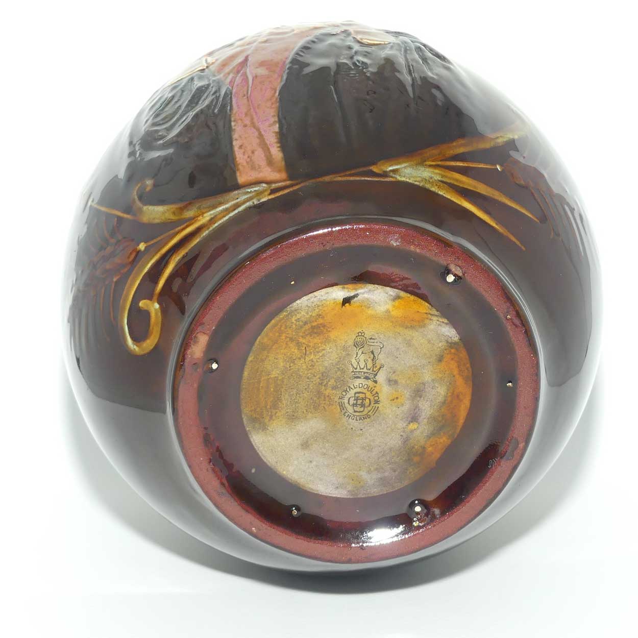 Royal Doulton Kingsware John Barleycorn flask | Ball shape