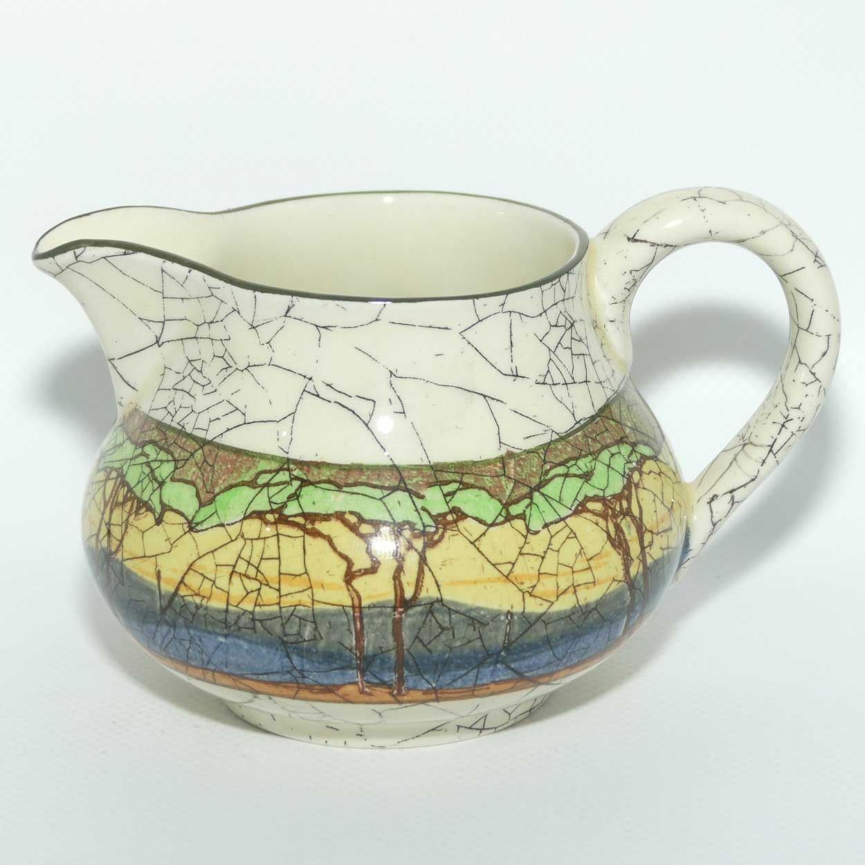 Royal Doulton Deadwood Crackle pattern Newlyn shape jug D3399