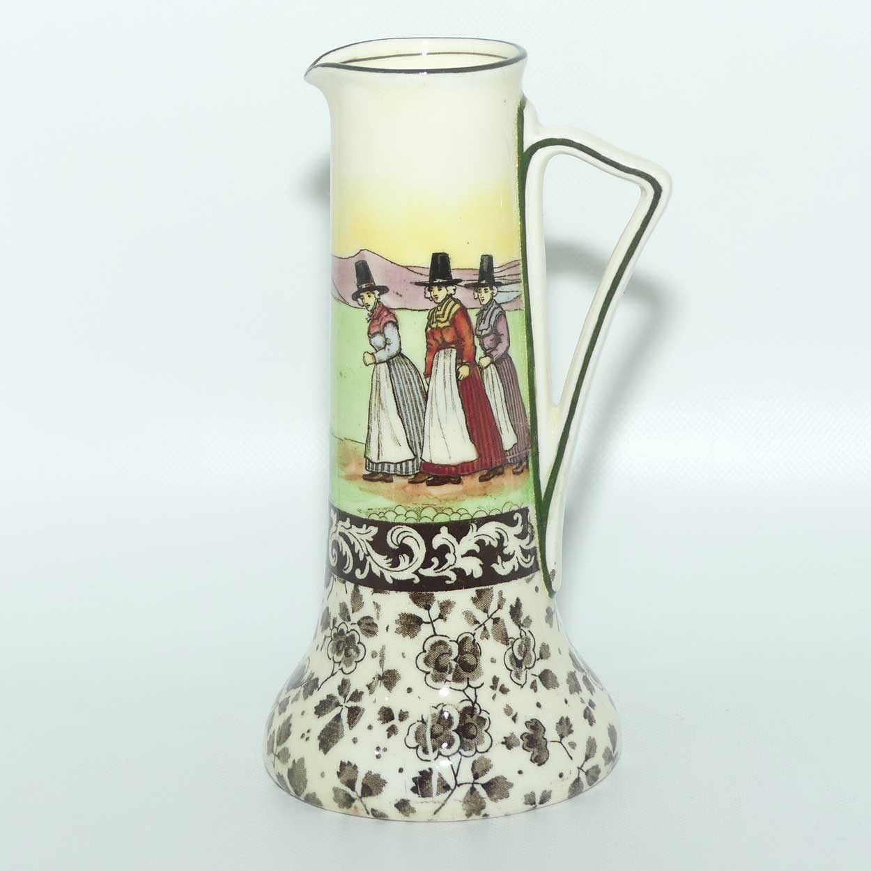 Royal Doulton Welsh jug with flower patterning | Shape 1691A | Bone China body