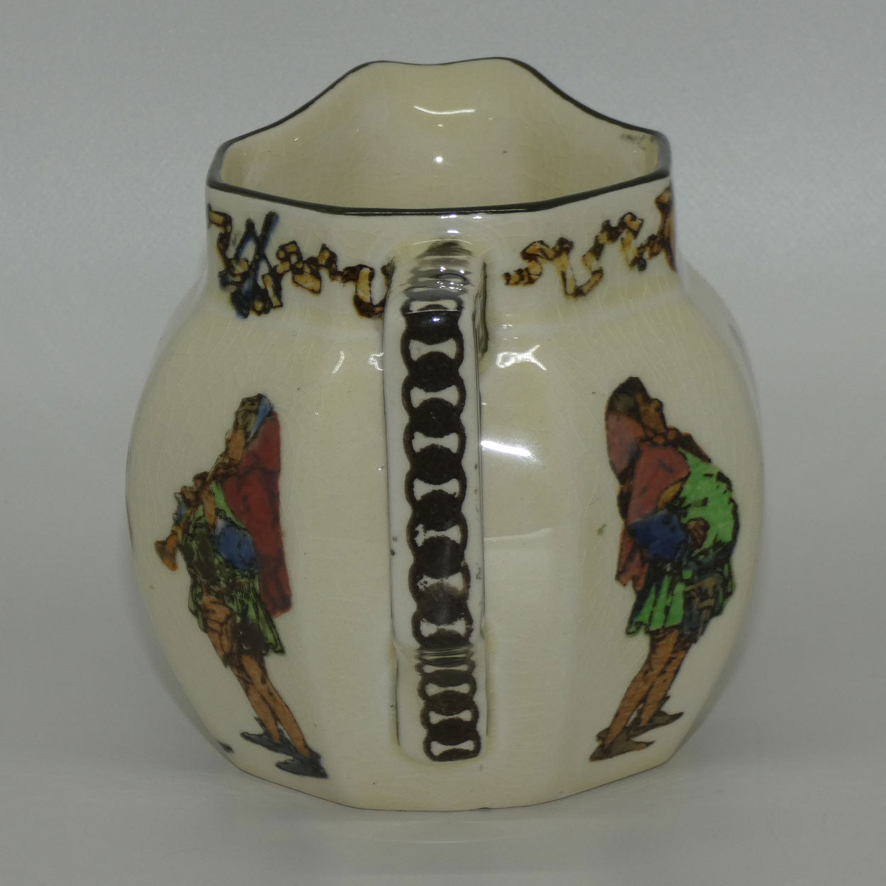 royal-doulton-minstrels-octagonal-jug-d4243