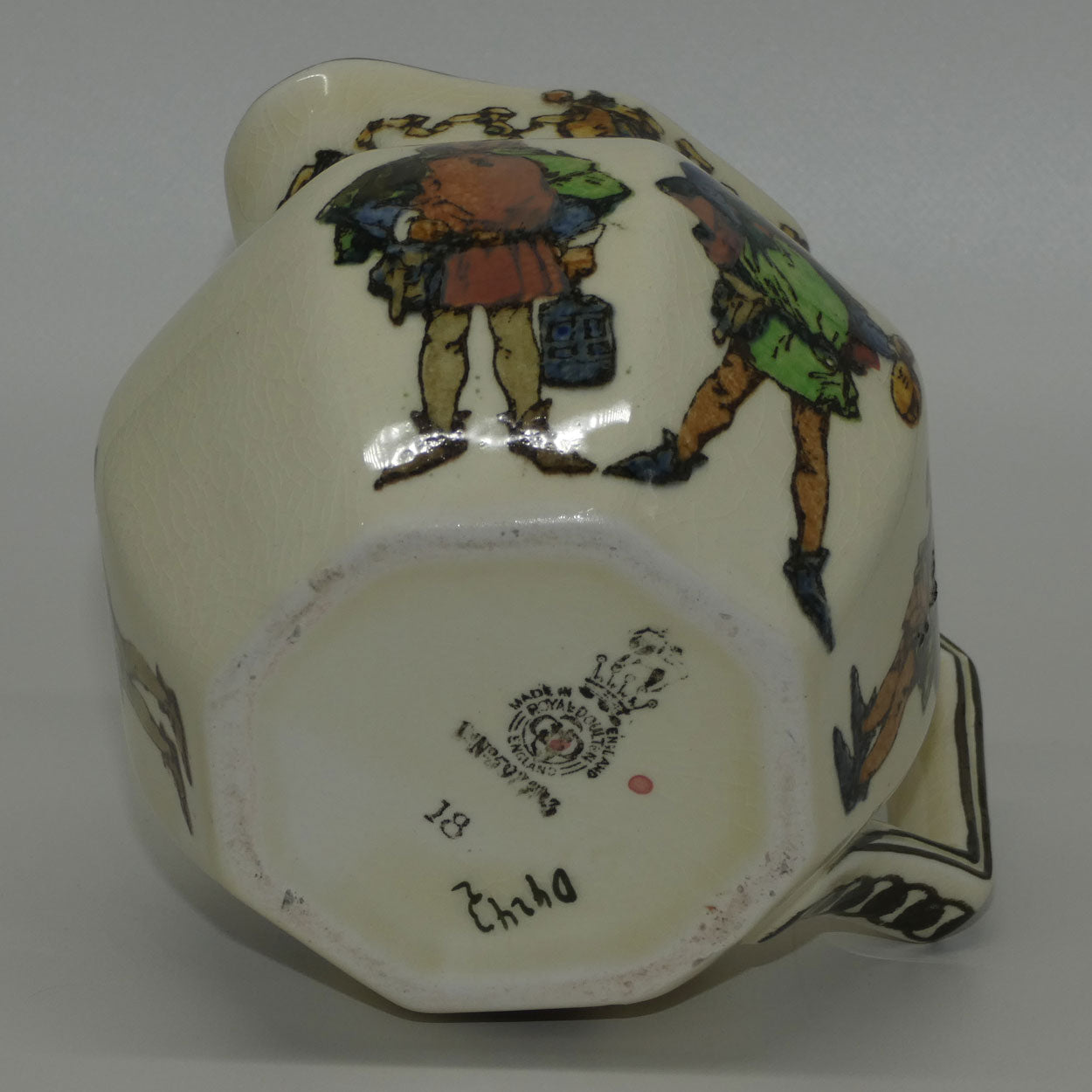 royal-doulton-minstrels-octagonal-jug-d4243