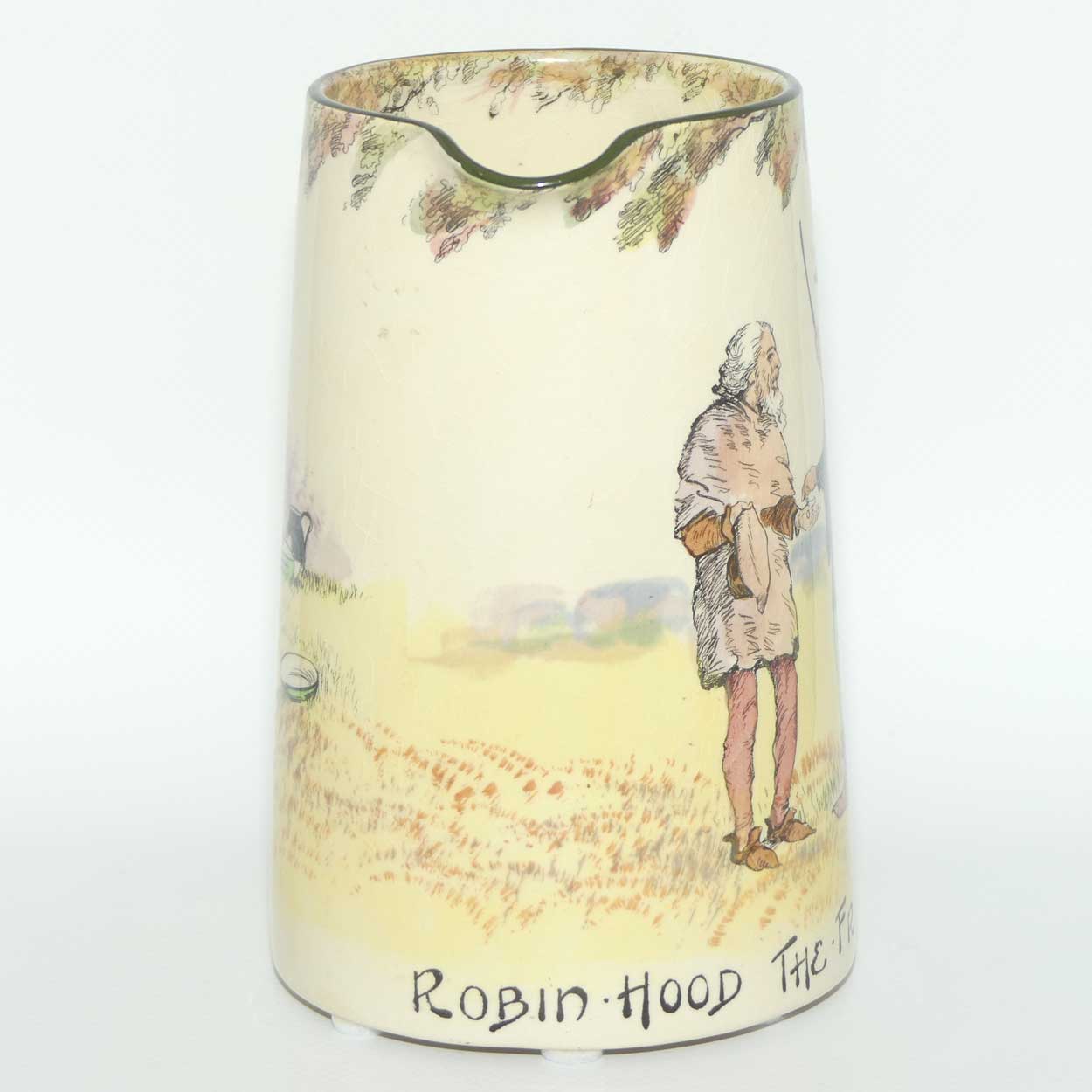 Royal Doulton Under the Greenwood Tree | Robin Hood jug with rope twist handle | Robin Hood The Friend of the Poor
