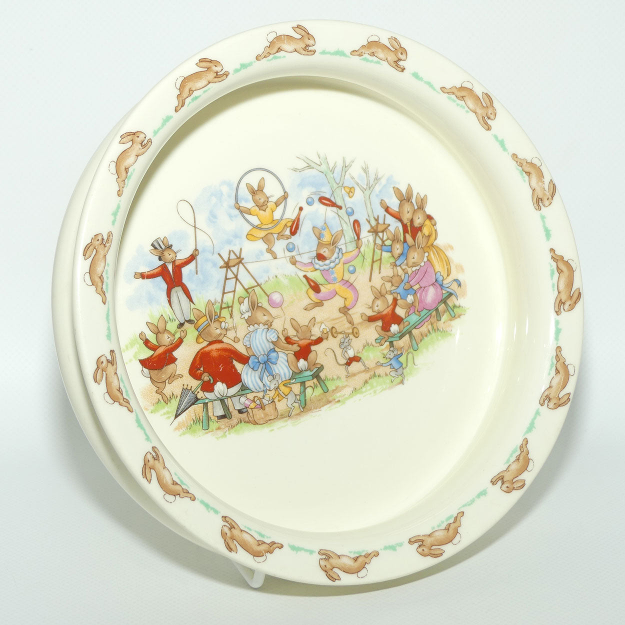 Royal Doulton Bunnykins Tableware Juggling baby bowl | scarce scene