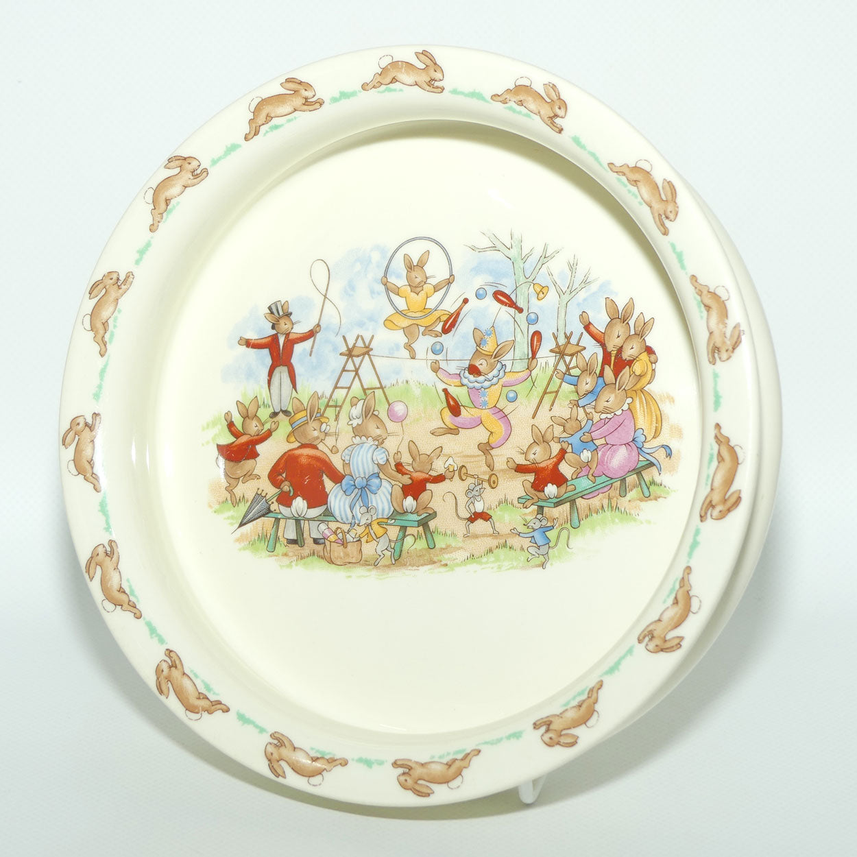 Royal Doulton Bunnykins Tableware Juggling baby bowl | scarce scene
