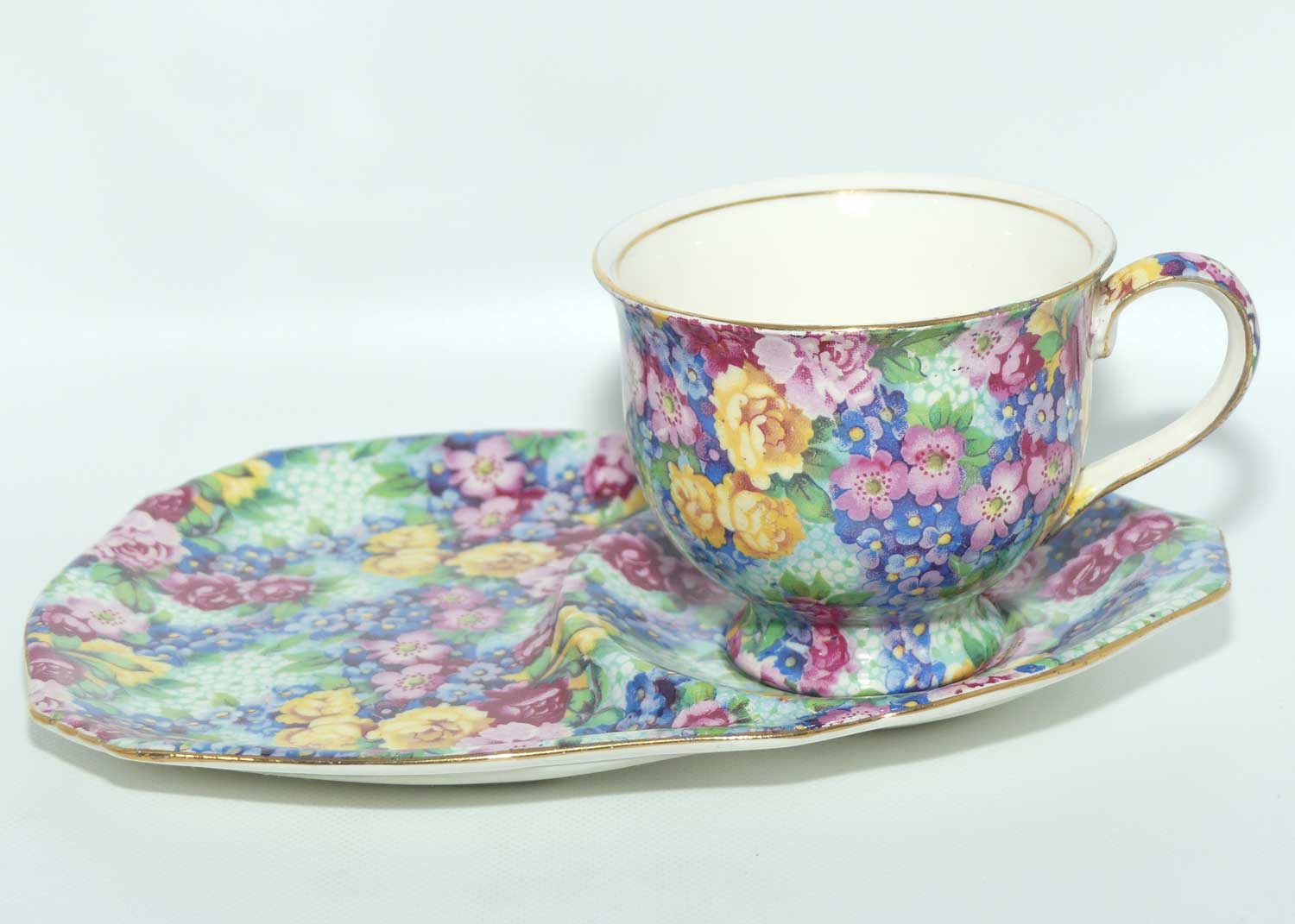 Royal Winton Julia Chintz hostess duo