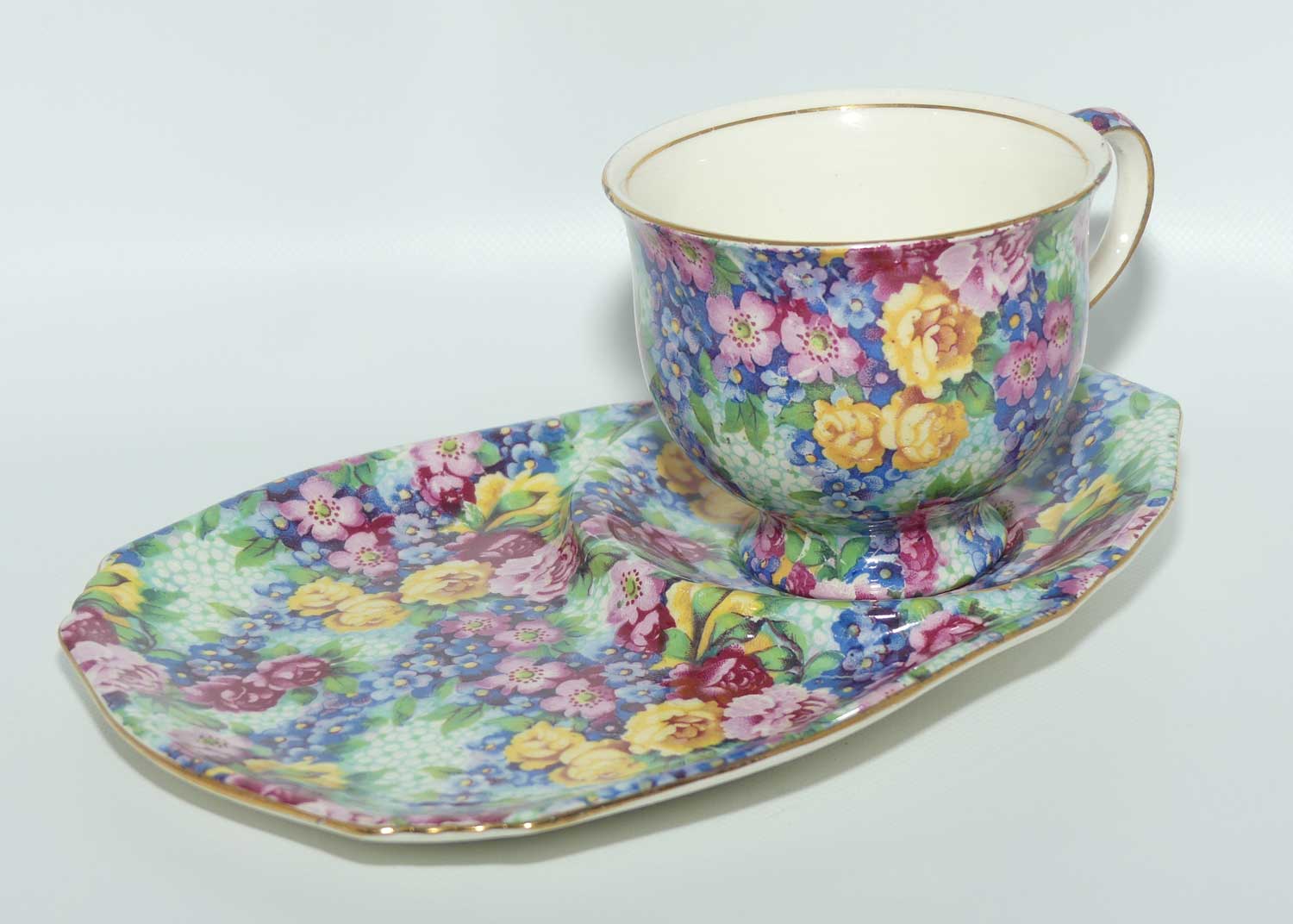 Royal Winton Julia Chintz hostess duo