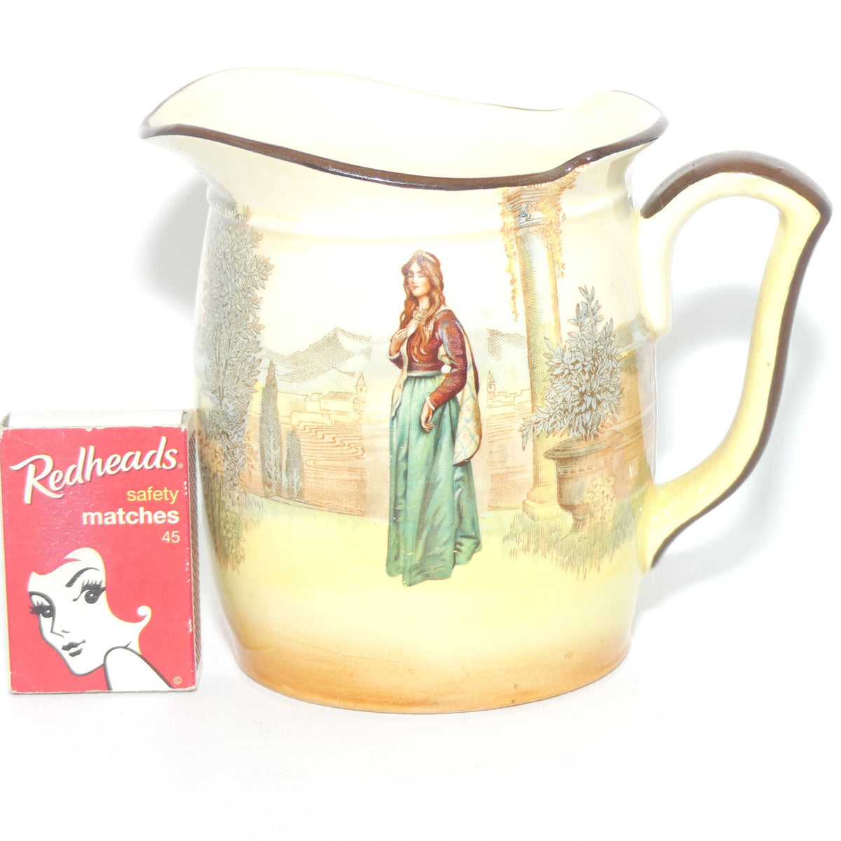 Royal Doulton Shakespearean Juliet Westcott shape jug D3596