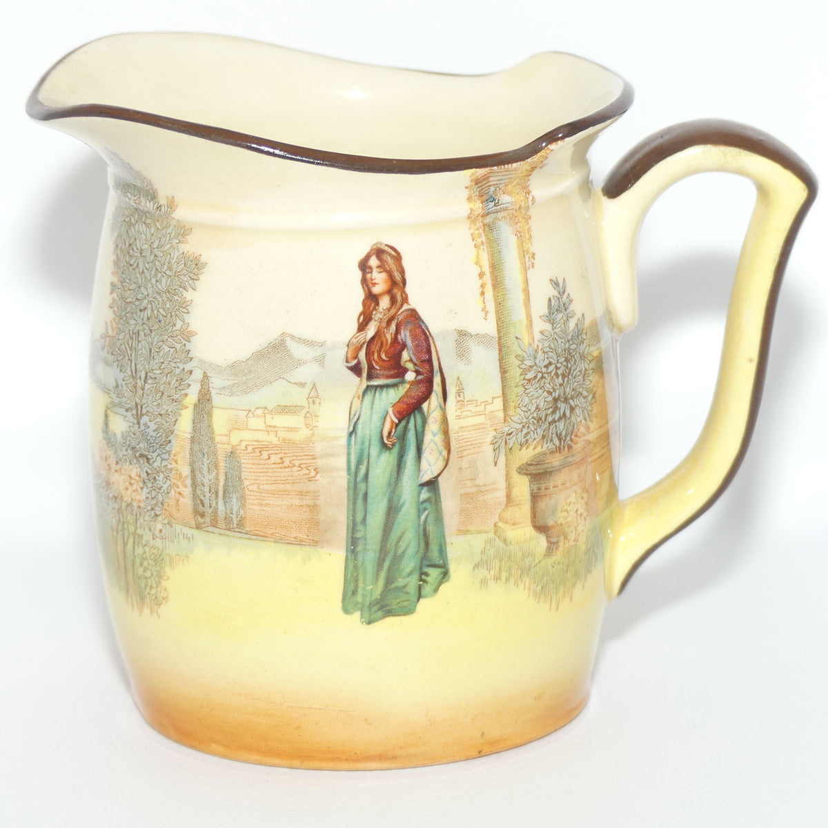 Royal Doulton Shakespearean Juliet Westcott shape jug D3596