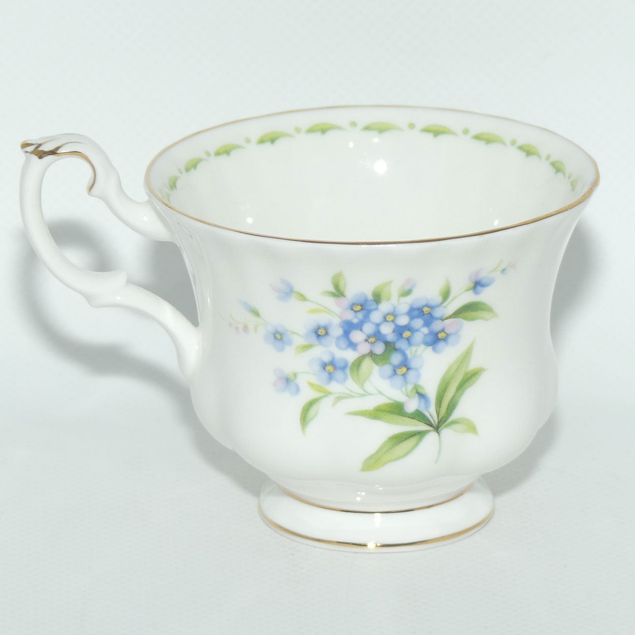 Royal Albert Bone China England | Flower of the Month series | July Forget Me Not duo