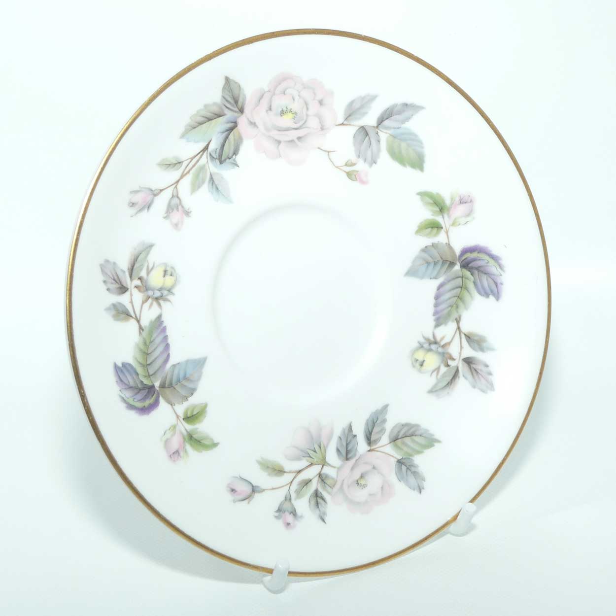 Royal Worcester June Garland tea trio