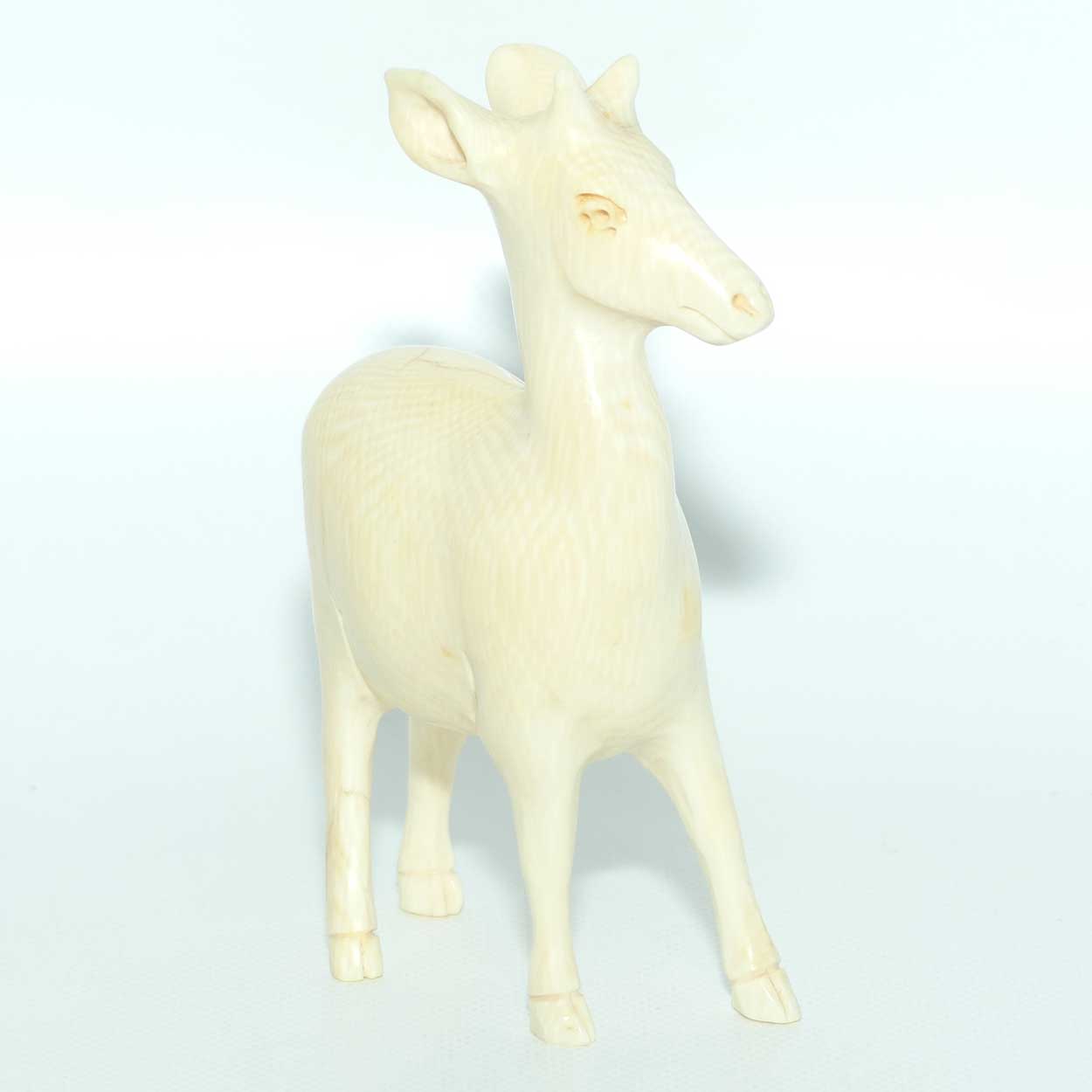 Carved Ivory Figure of a Junior Goat