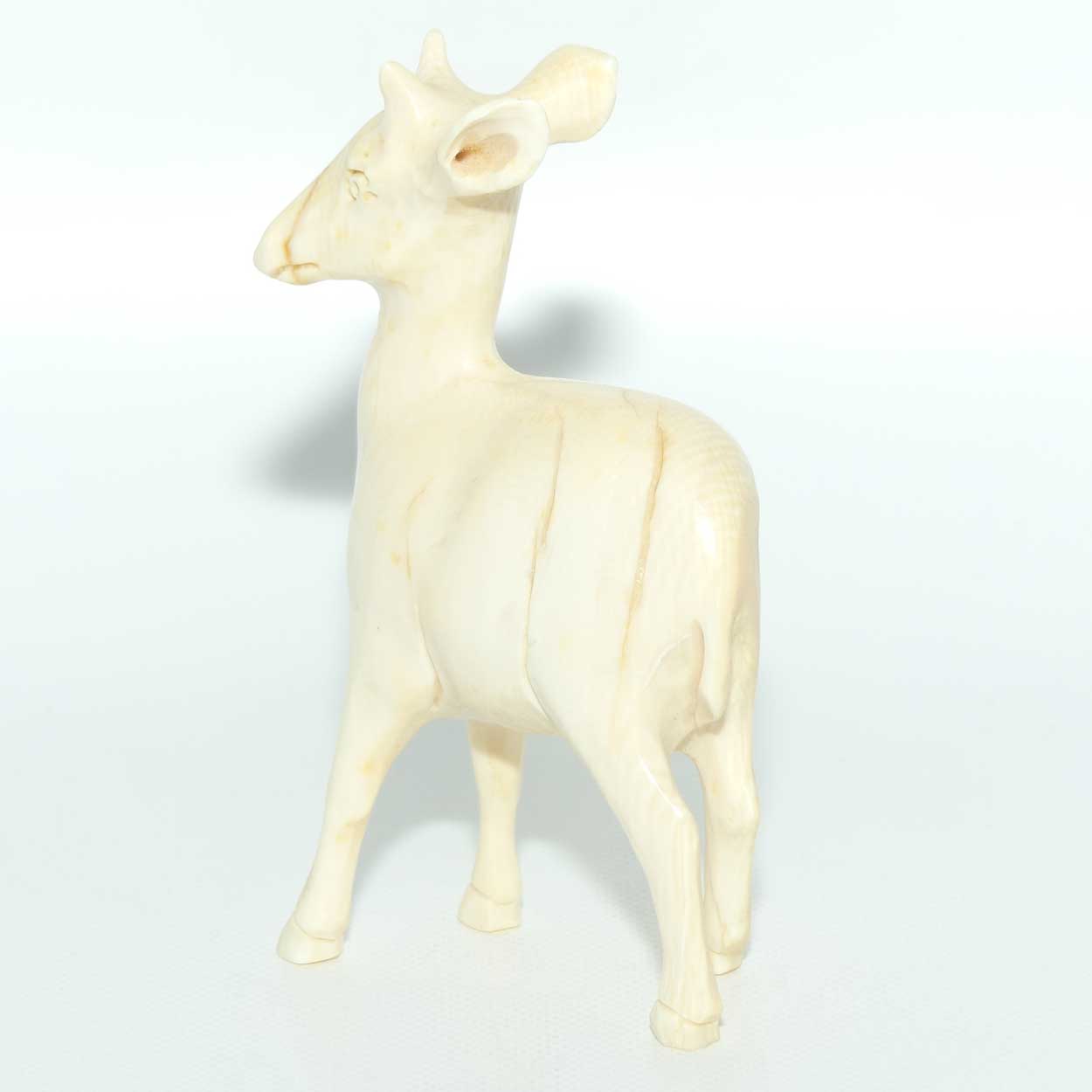 Carved Ivory Figure of a Junior Goat