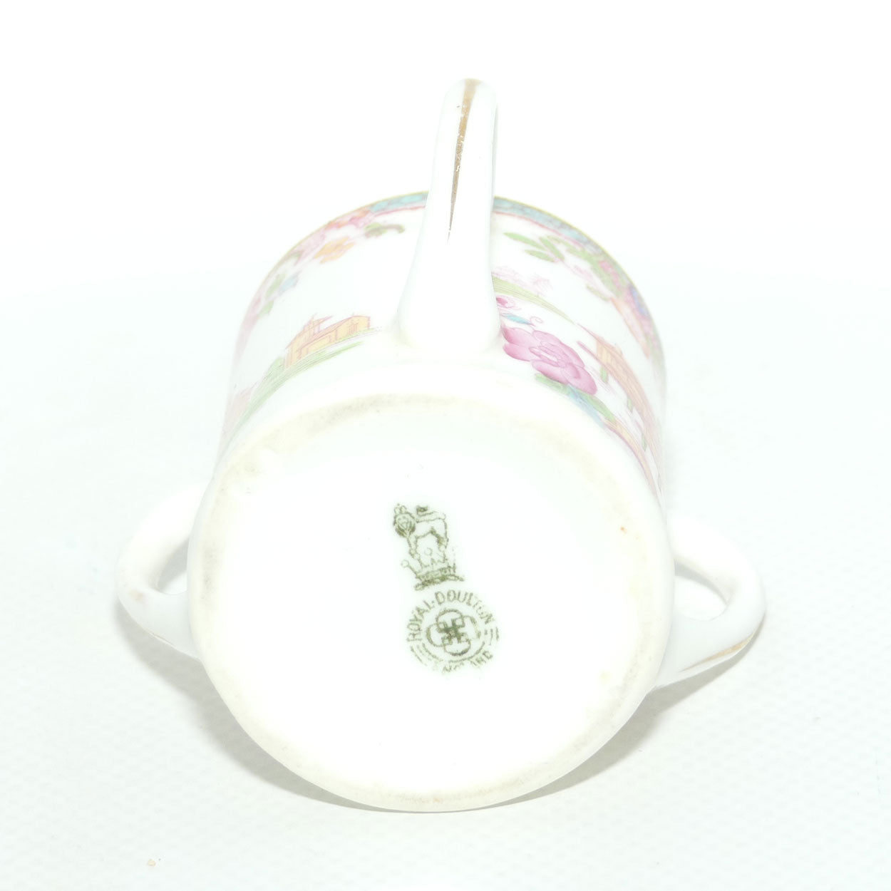 Royal Doulton Willow pattern story miniature tyg | loving cup | Colourful