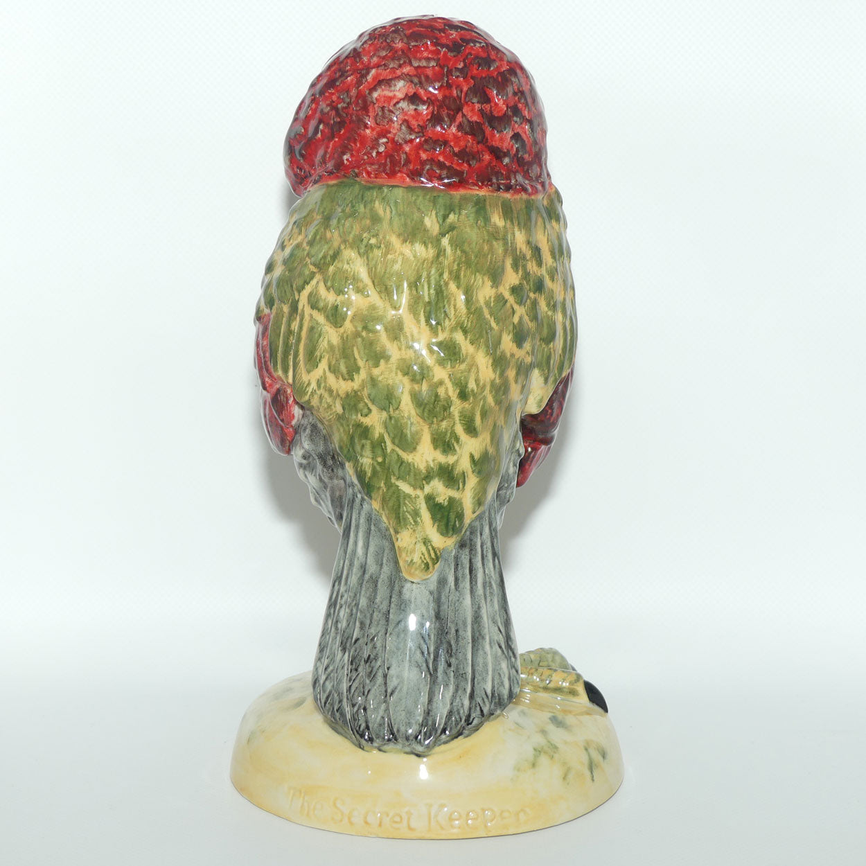 Peggy Davies Ceramics | Natural Glaze Platinum trim | Grotesque Bird | Secret Keeper