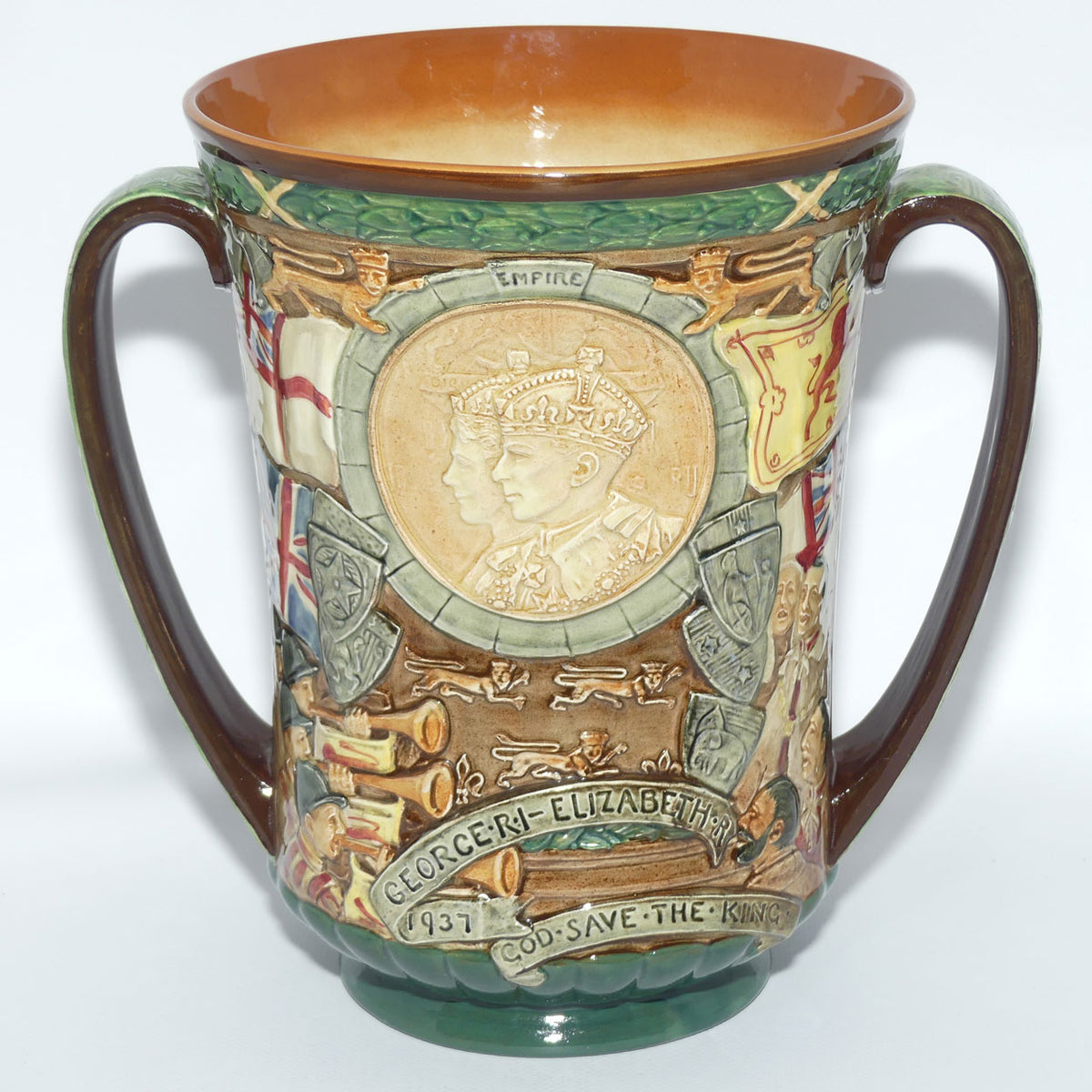 Royal Doulton King George VI & Queen Elizabeth Coronation Loving Cup | 1937 Coronation | Large | LE 658/2000