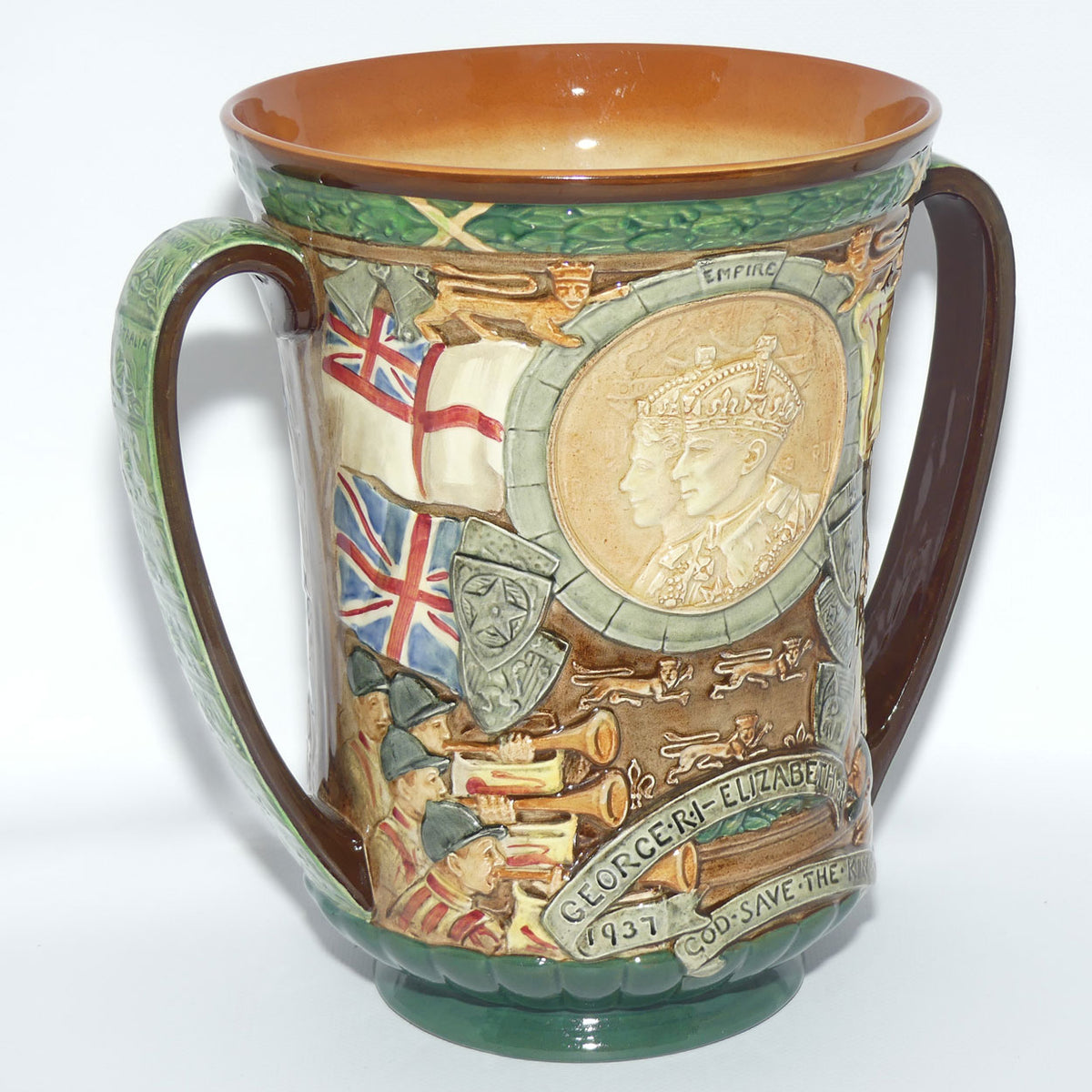 Royal Doulton King George VI & Queen Elizabeth Coronation Loving Cup | 1937 Coronation | Large | LE 658/2000