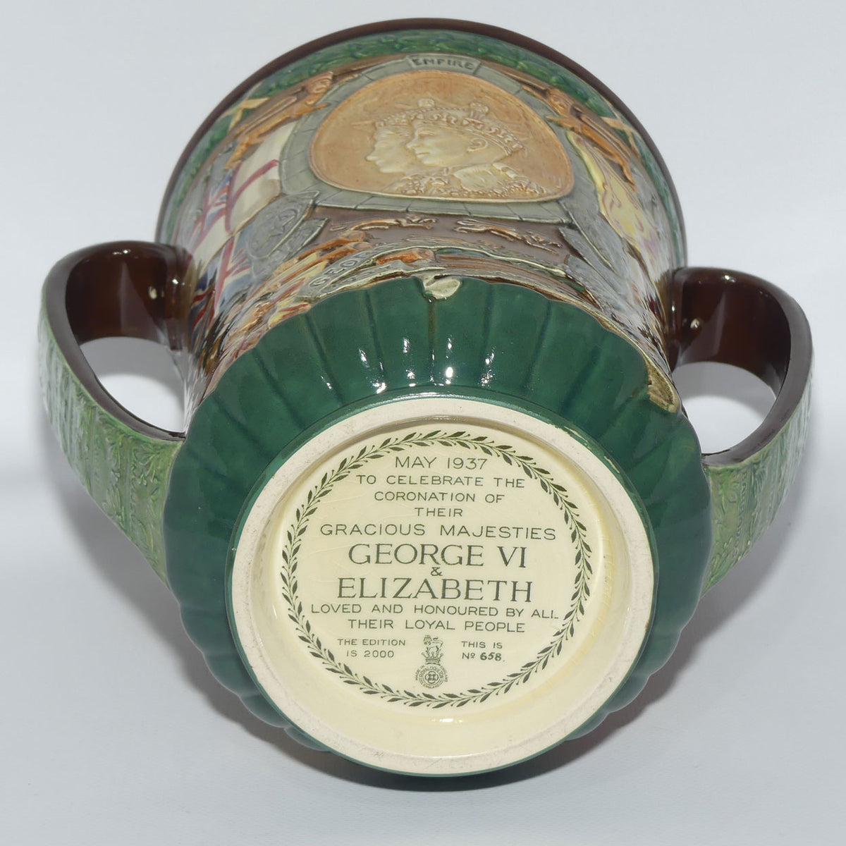 Royal Doulton King George VI & Queen Elizabeth Coronation Loving Cup | 1937 Coronation | Large | LE 658/2000