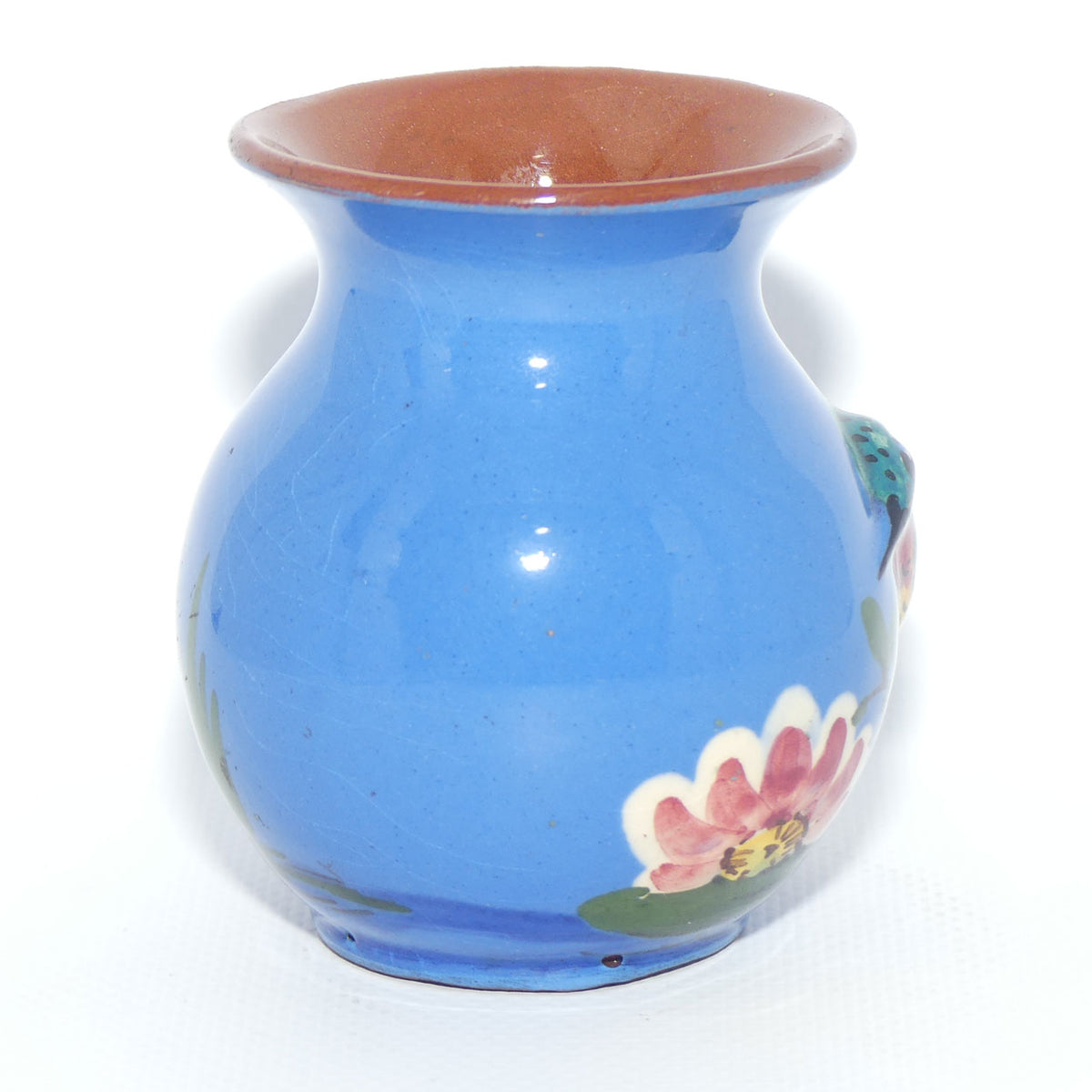 Torquay Ware | Motto Ware | small Kingfisher motif vase