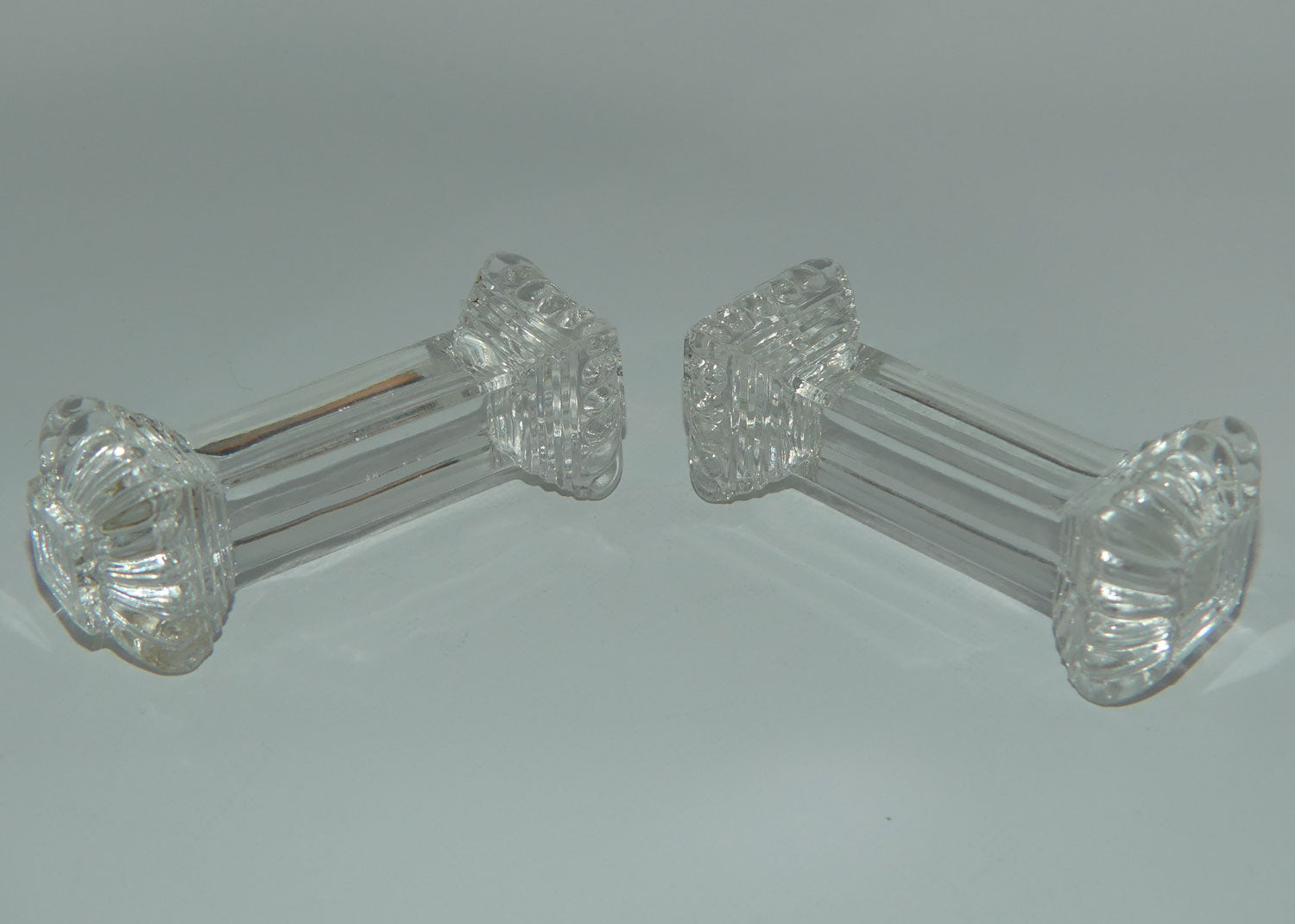 Pair of Victorian era Glass Knife rests