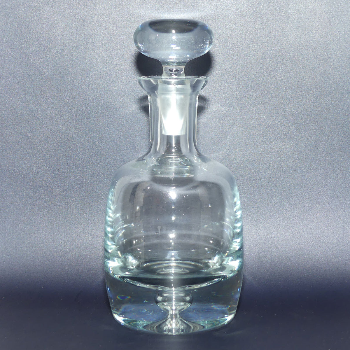 Vintage Mid Century Krosno Poland decanter | Controlled bubble design