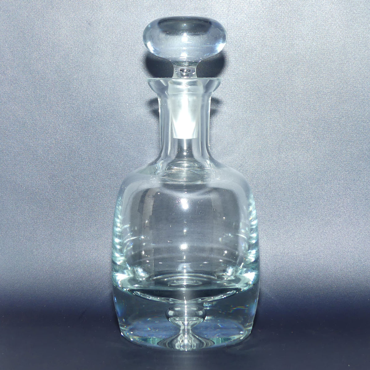 Vintage Mid Century Krosno Poland decanter | Controlled bubble design