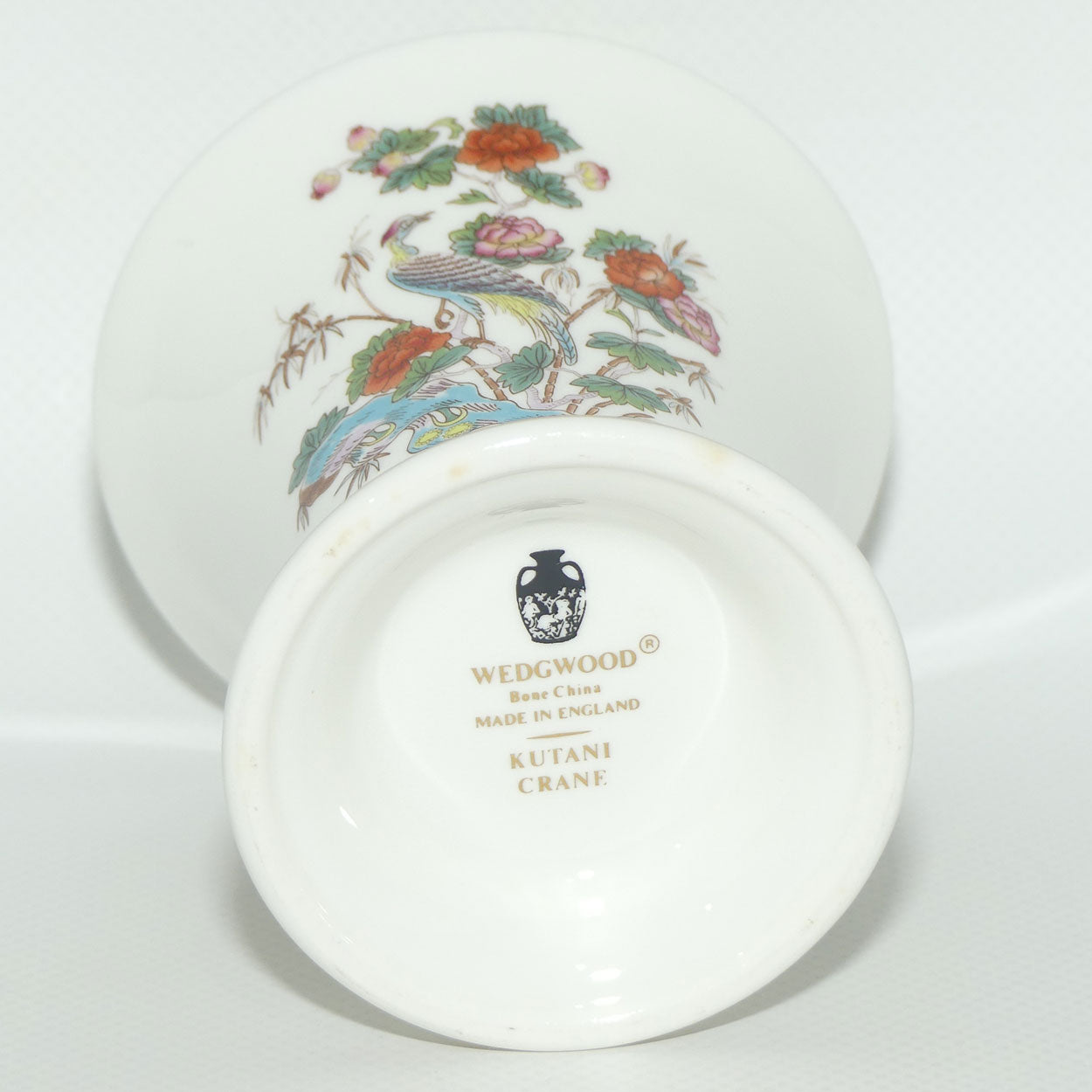 Wedgwood Bone China Kutani Crane trumpet vase | 9cm tall
