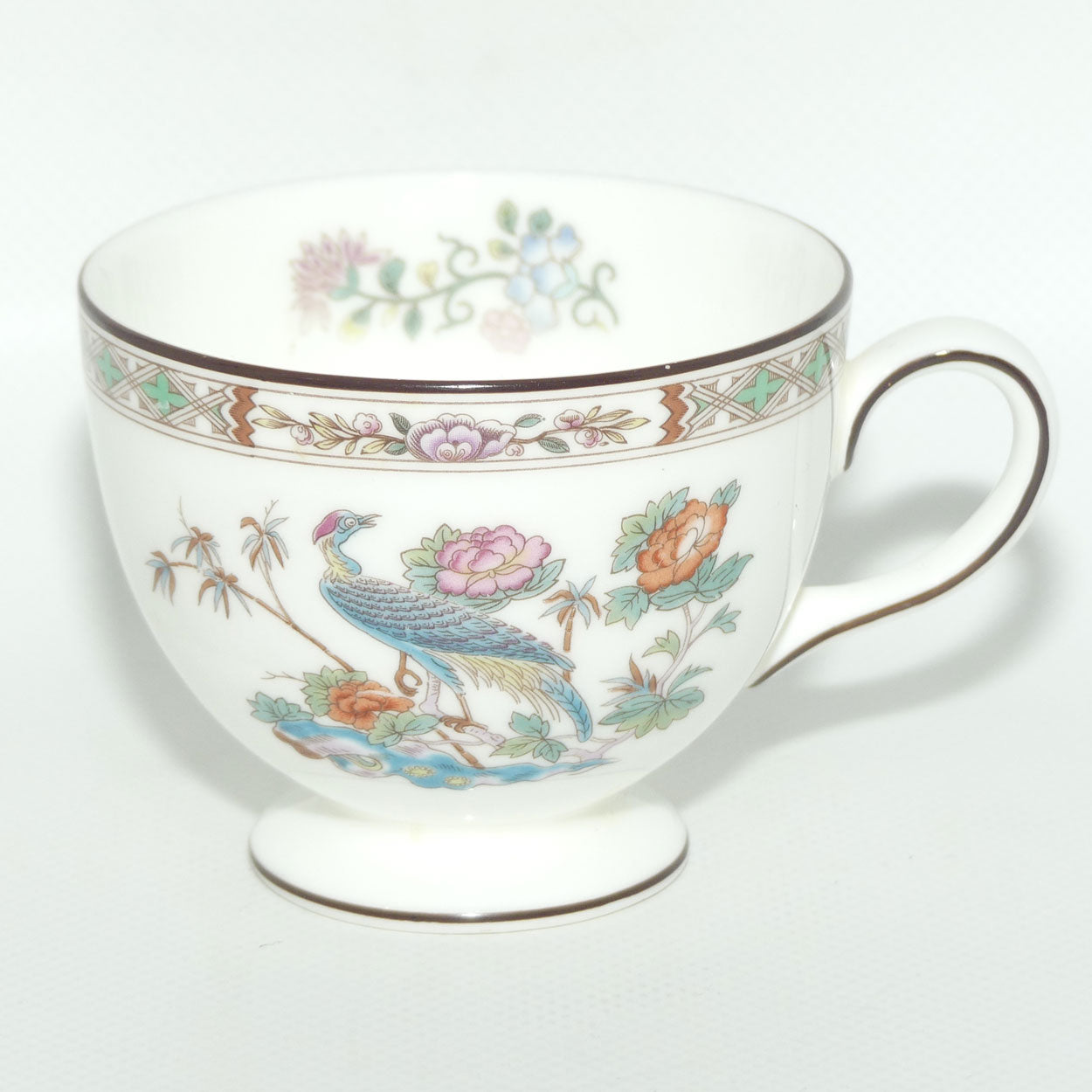 Wedgwood Bone China Kutani Crane tea trio