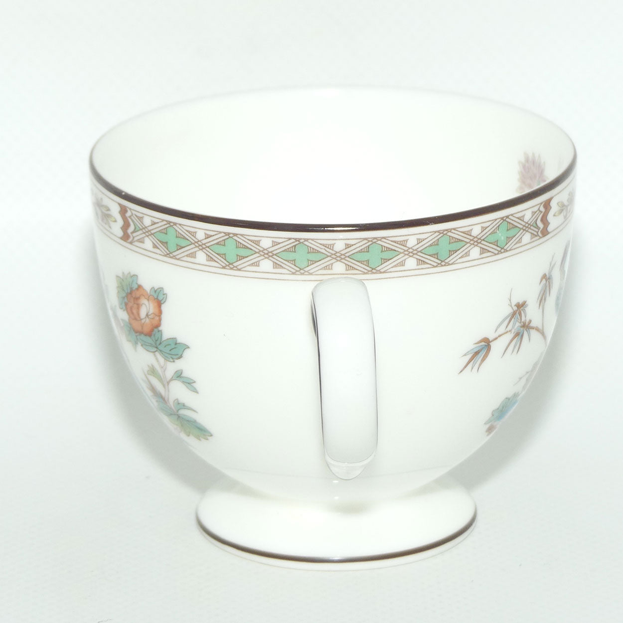 Wedgwood Bone China Kutani Crane tea trio
