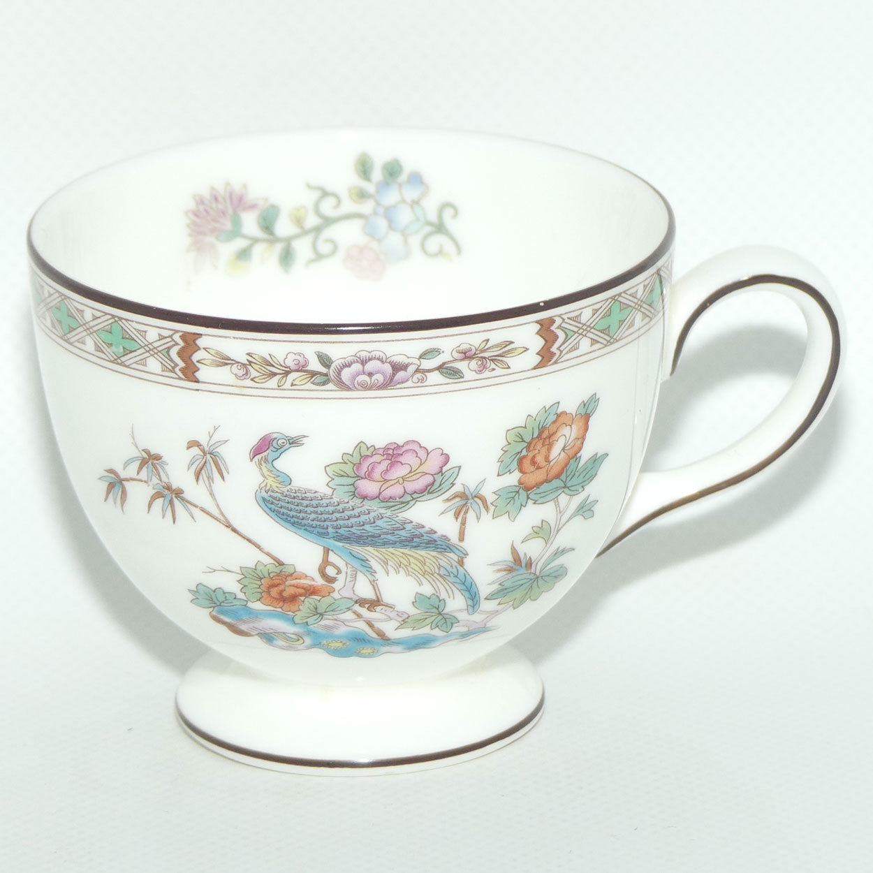 Wedgwood Bone China Kutani Crane tea trio