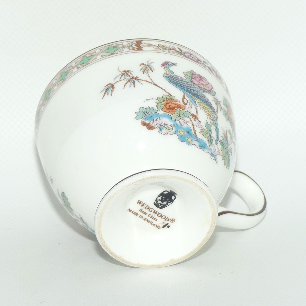 Wedgwood Bone China Kutani Crane tea trio
