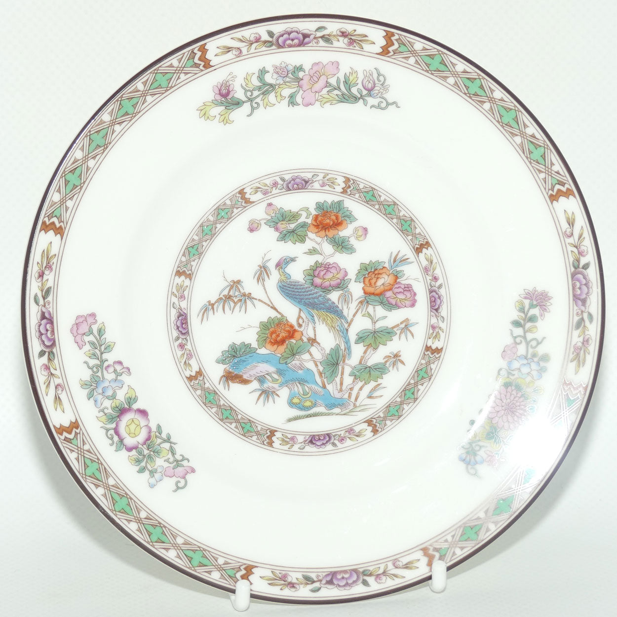 Wedgwood Bone China Kutani Crane tea trio