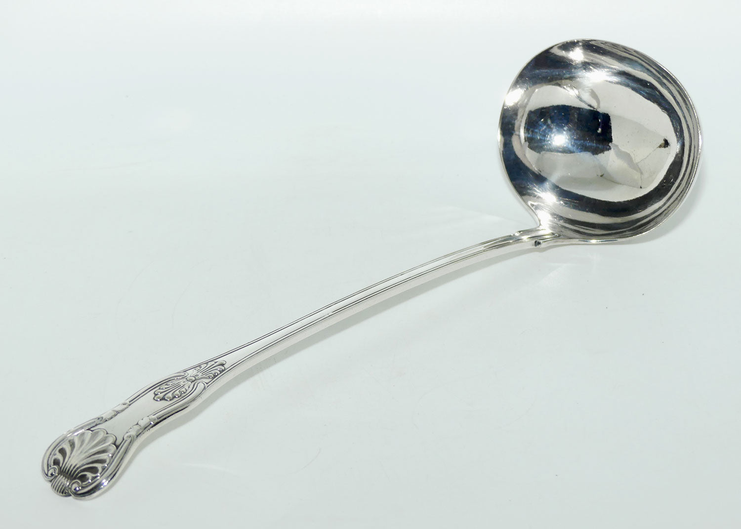 Silver Plated EPNS A1 Kings Pattern soup ladle | large | 32cm long
