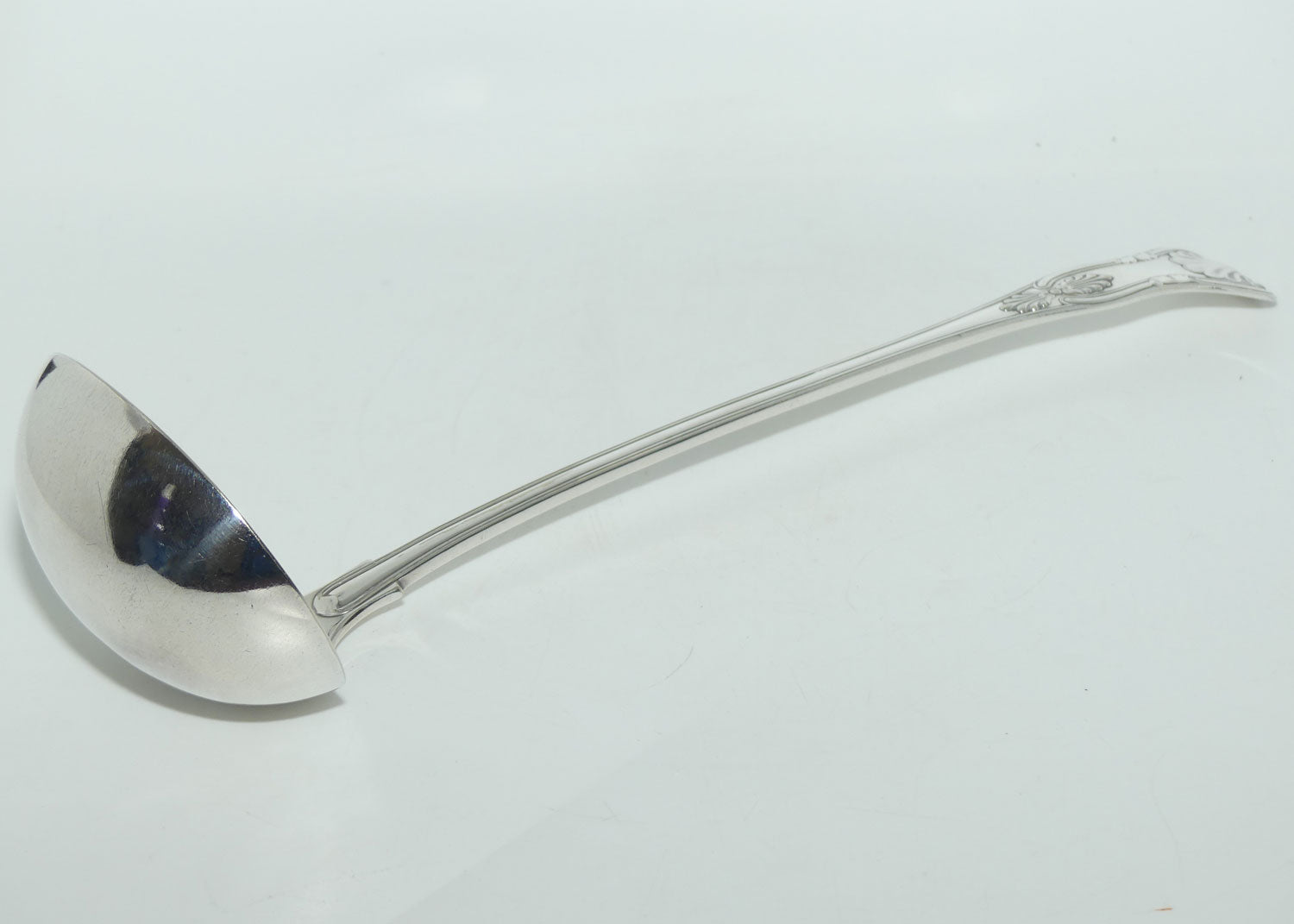 Silver Plated EPNS A1 Kings Pattern soup ladle | large | 32cm long