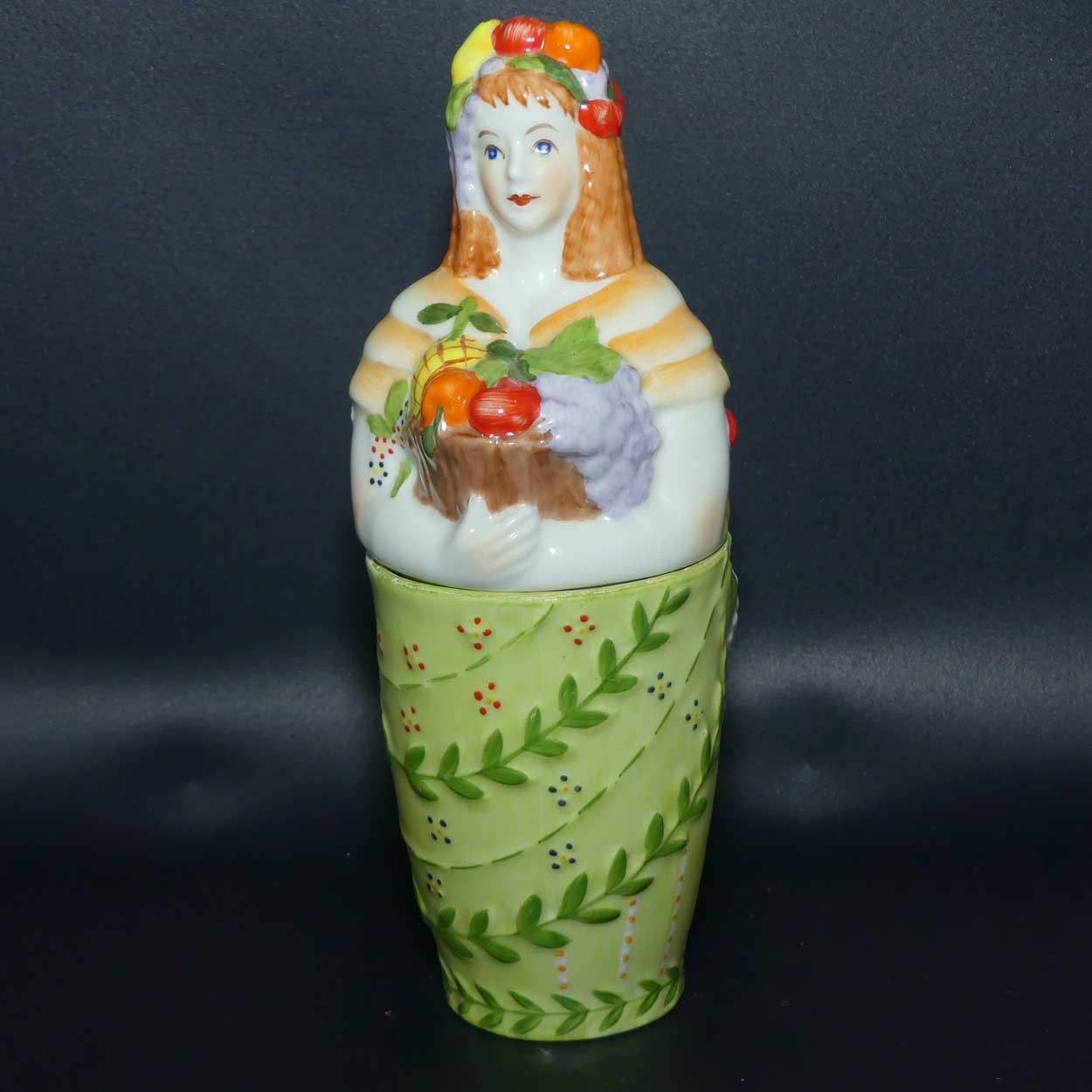 Villeroy and Boch French Gardeners Fragrances Lady with Basket of Fruit Votive