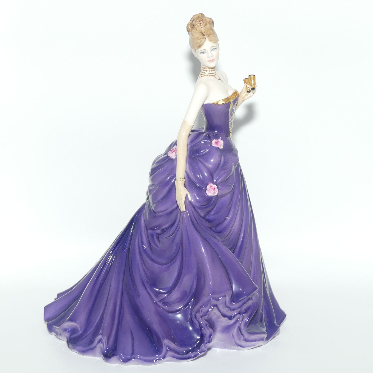 Coalport figurine | Society Ladies | Lady Caroline at the Opera | boxed