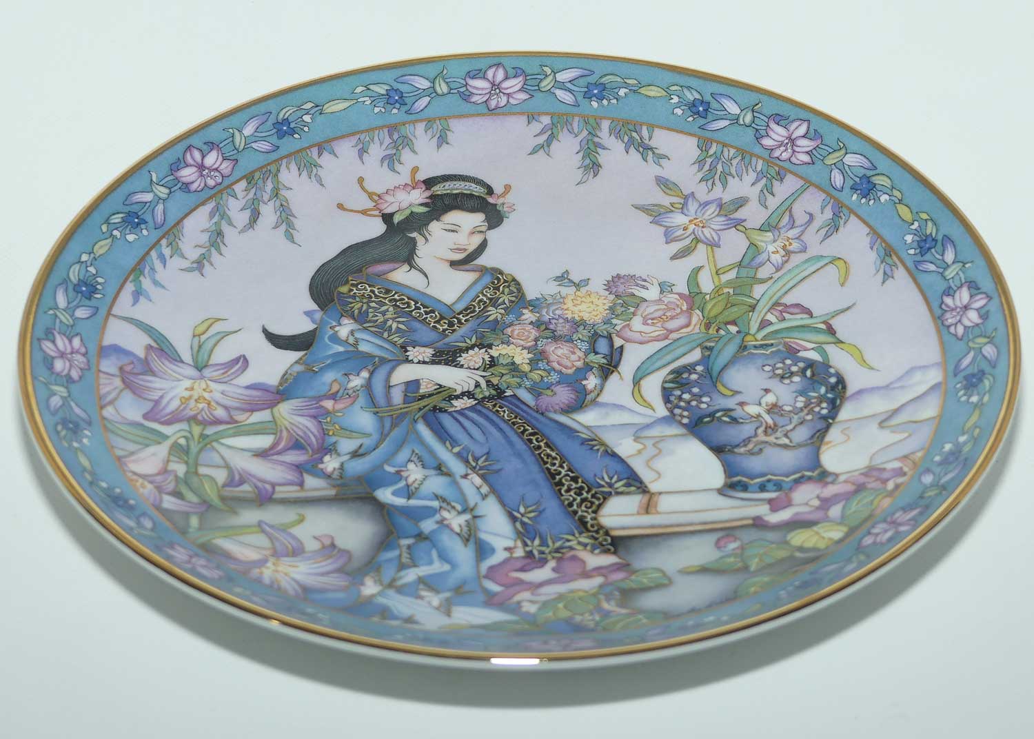 Royal Doulton Flower Maiden plate by Marty Noble | Lady of the Lilies | boxed