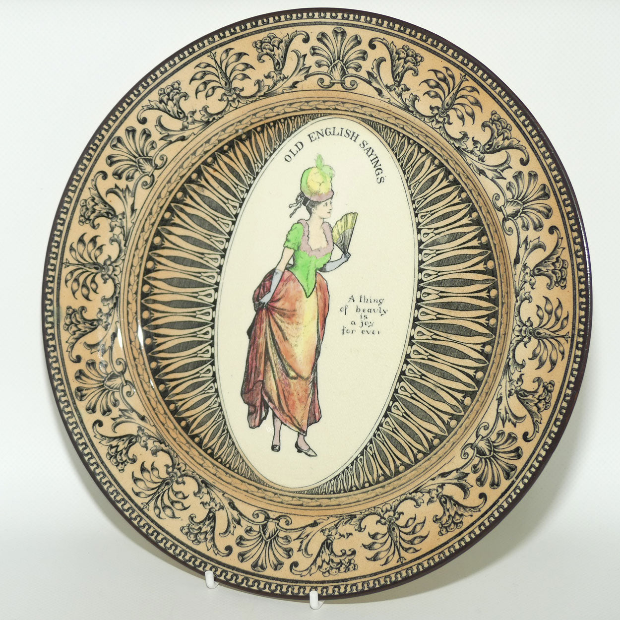 Royal Doulton Old English Saying plate | A thing of beauty is a joy for ever D3458