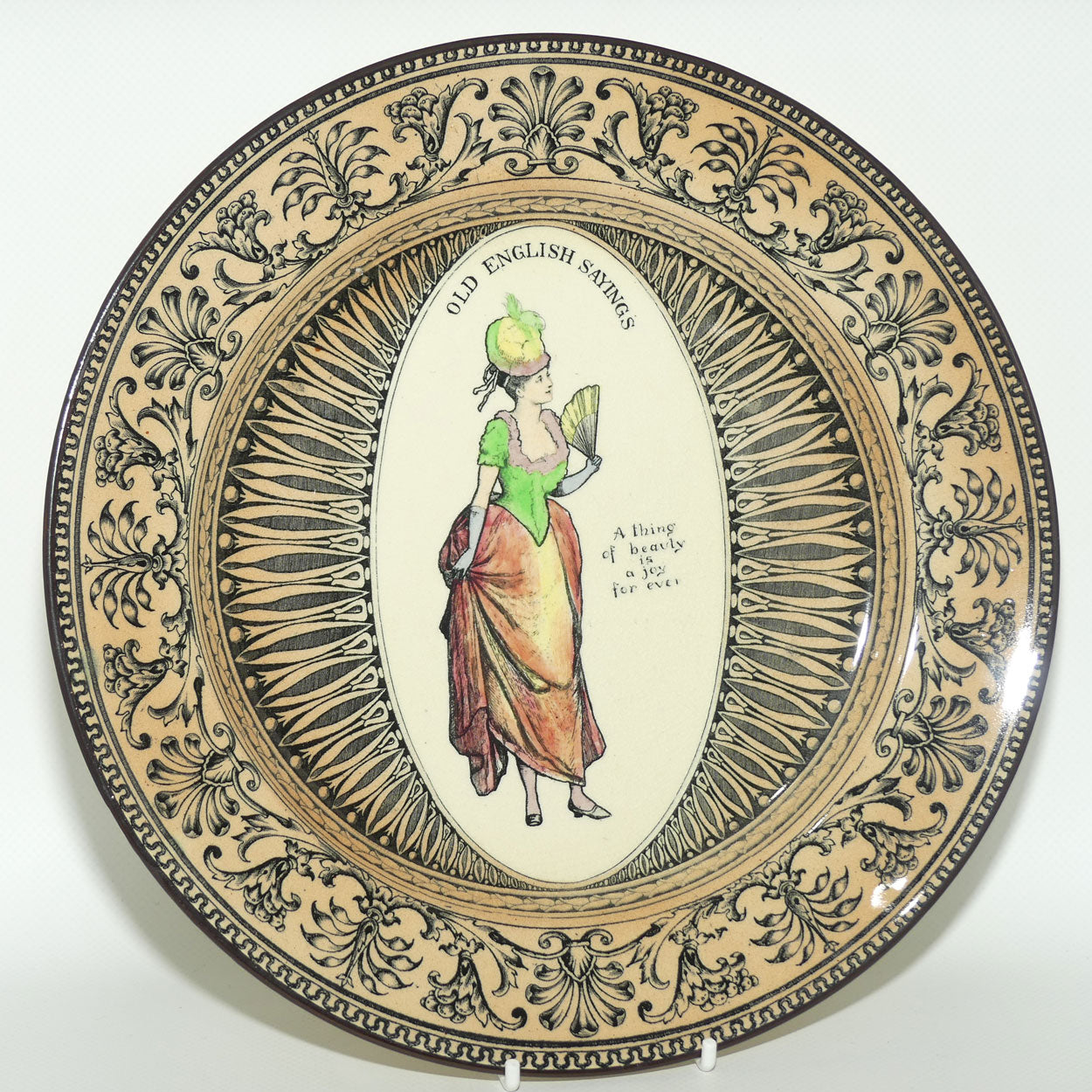 Royal Doulton Old English Saying plate | A thing of beauty is a joy for ever D3458