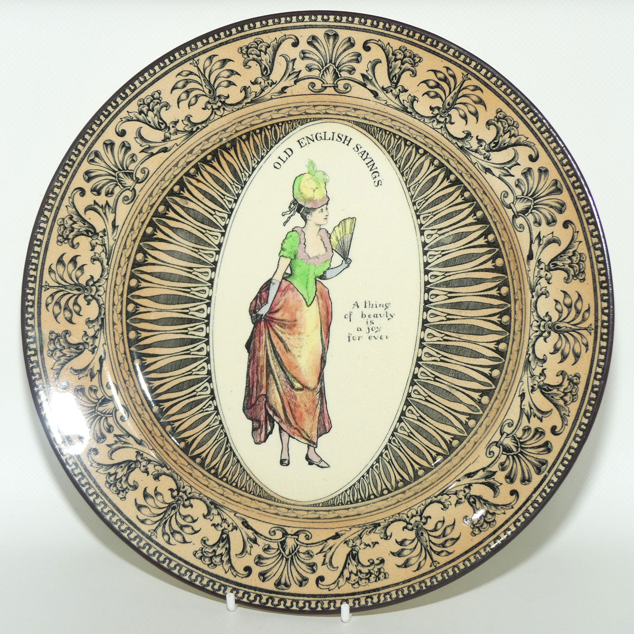Royal Doulton Old English Saying plate | A thing of beauty is a joy for ever D3458