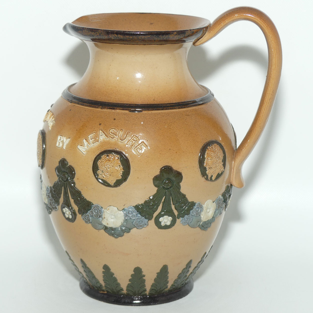 Doulton Lambeth Stoneware Motto Jug c.1884