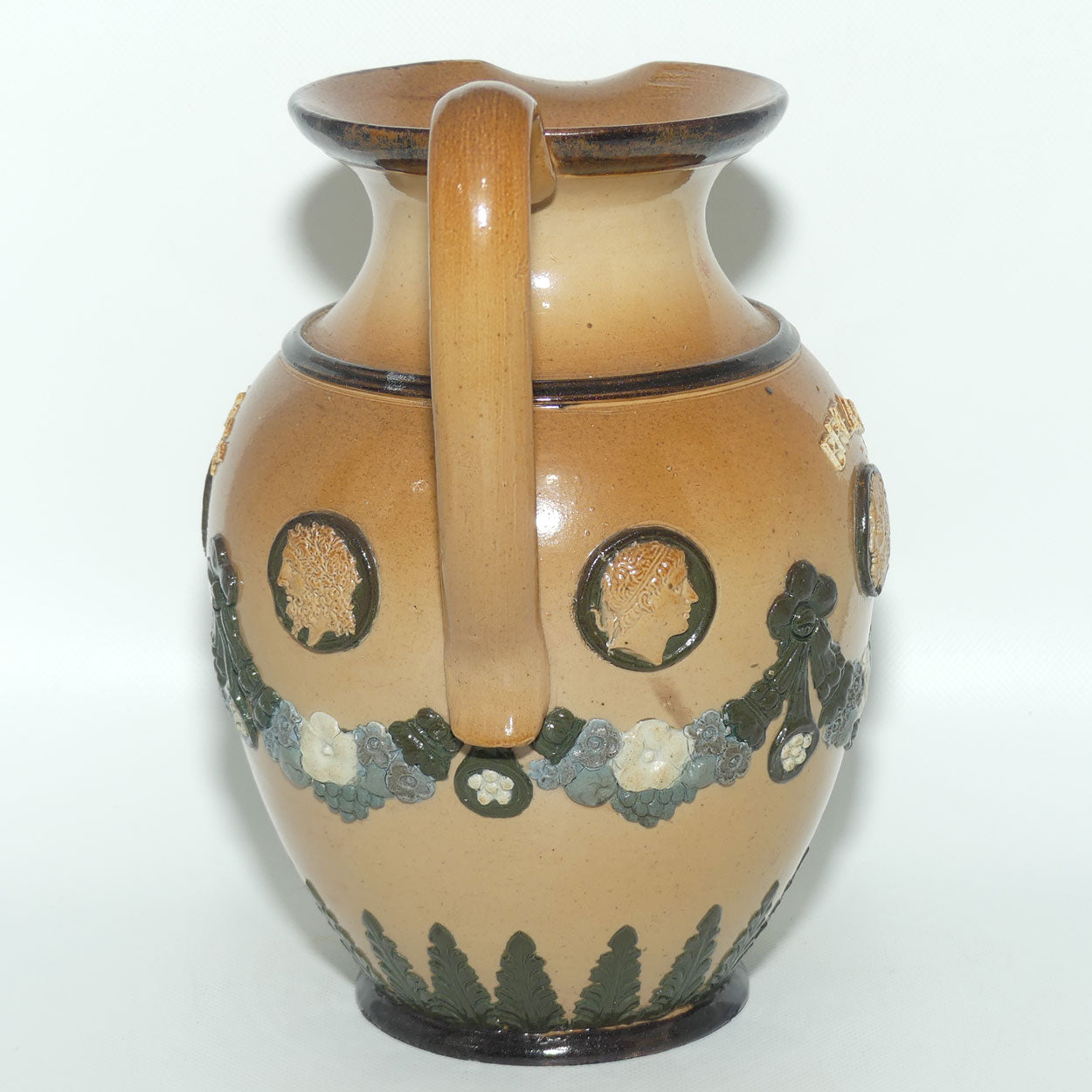 Doulton Lambeth Stoneware Motto Jug c.1884