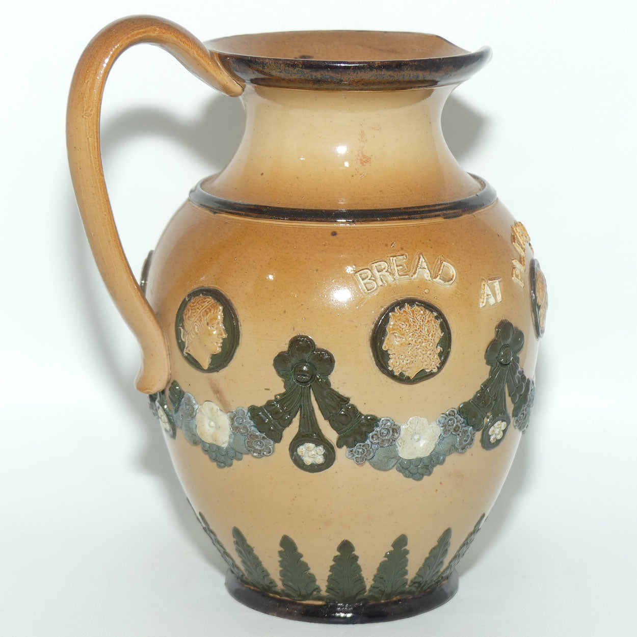 Doulton Lambeth Stoneware Motto Jug c.1884