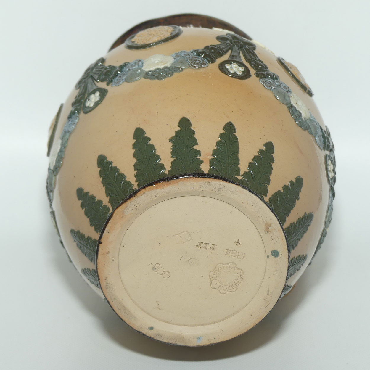 Doulton Lambeth Stoneware Motto Jug c.1884