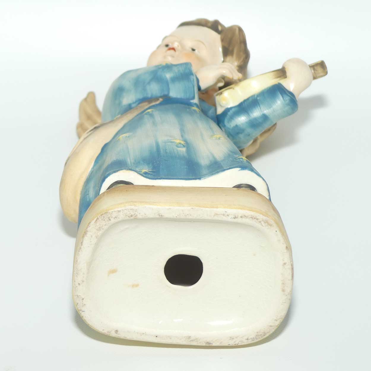 Large 1950 era Occupied Japan figure | Angel with Harp | Hummel copy | 27cm tall