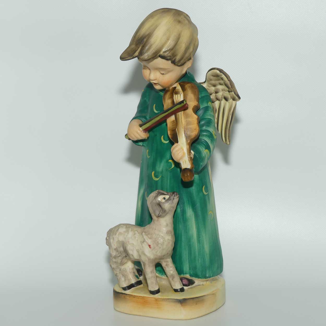 Large 1950 era Occupied Japan figure | Angel with Violin | Hummel copy | 26cm tall