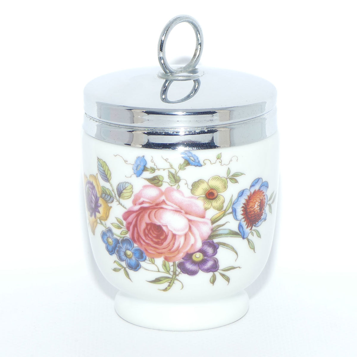 Royal Worcester Floral Bouquet decorated egg coddler | Large | #6 | Boxed