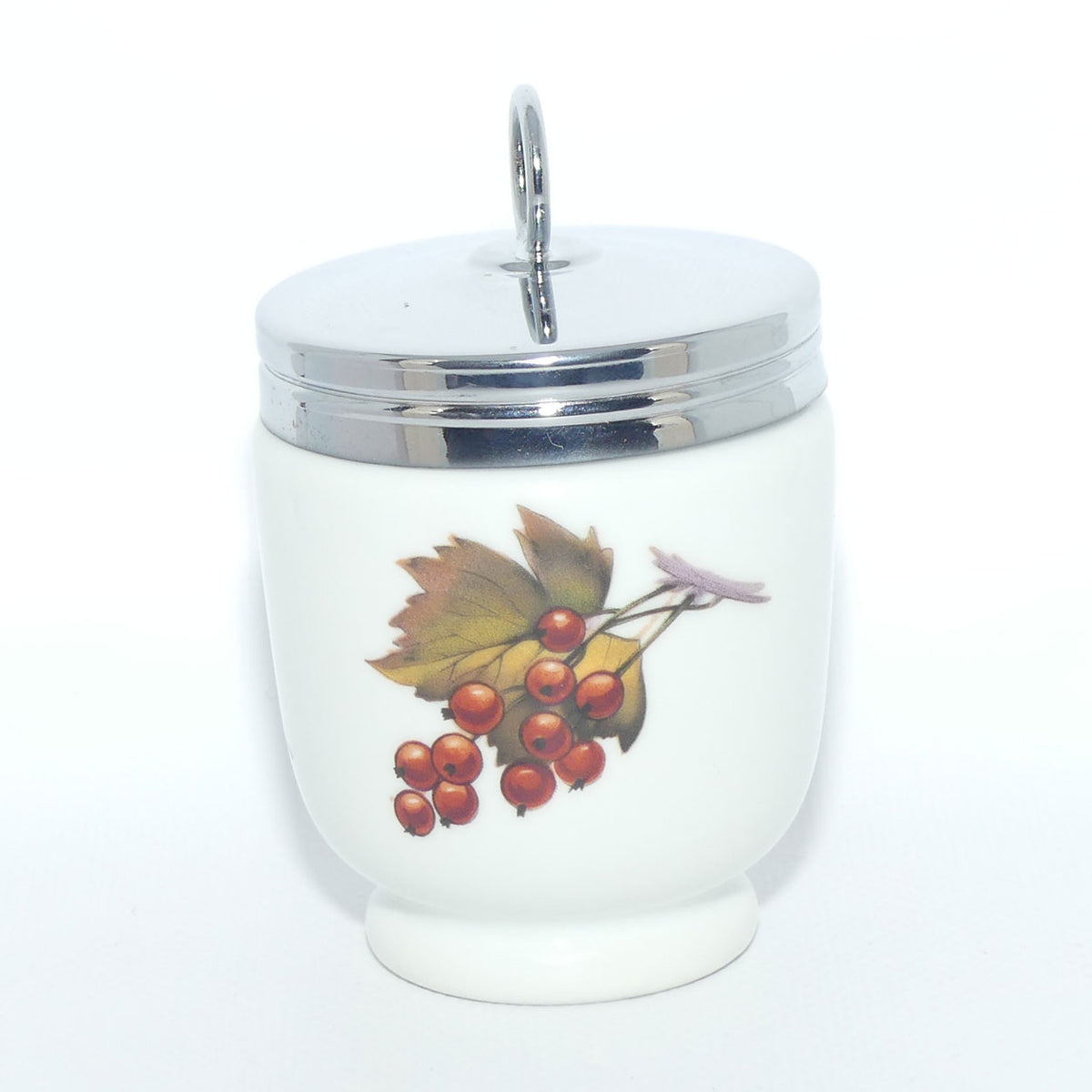 Royal Worcester Evesham decorated egg coddler | Large | #3 | Boxed