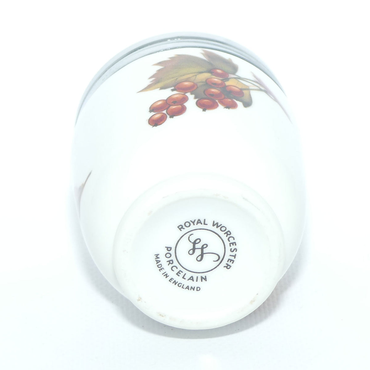 Royal Worcester Evesham decorated egg coddler | Large | #3 | Boxed