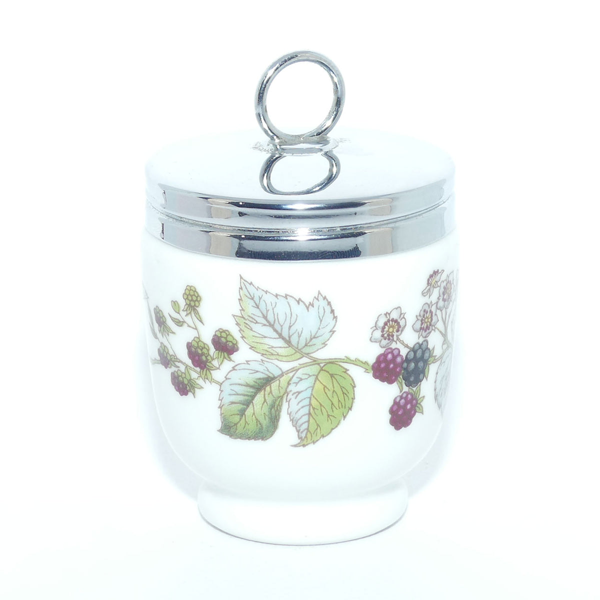 Royal Worcester Grape and Vine decorated egg coddler | Large | #2 | Boxed