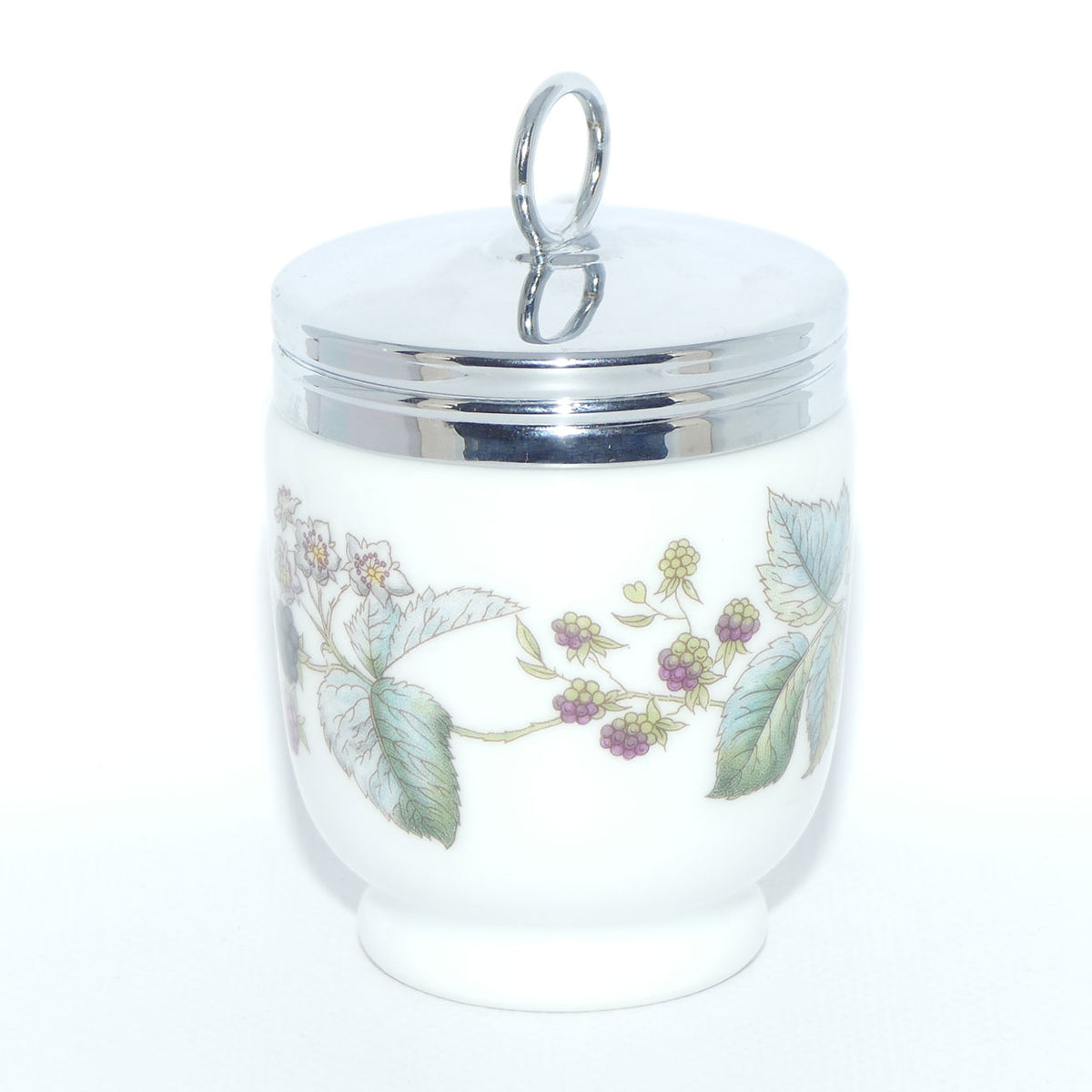 Royal Worcester Grape and Vine decorated egg coddler | Large | #5 | Boxed